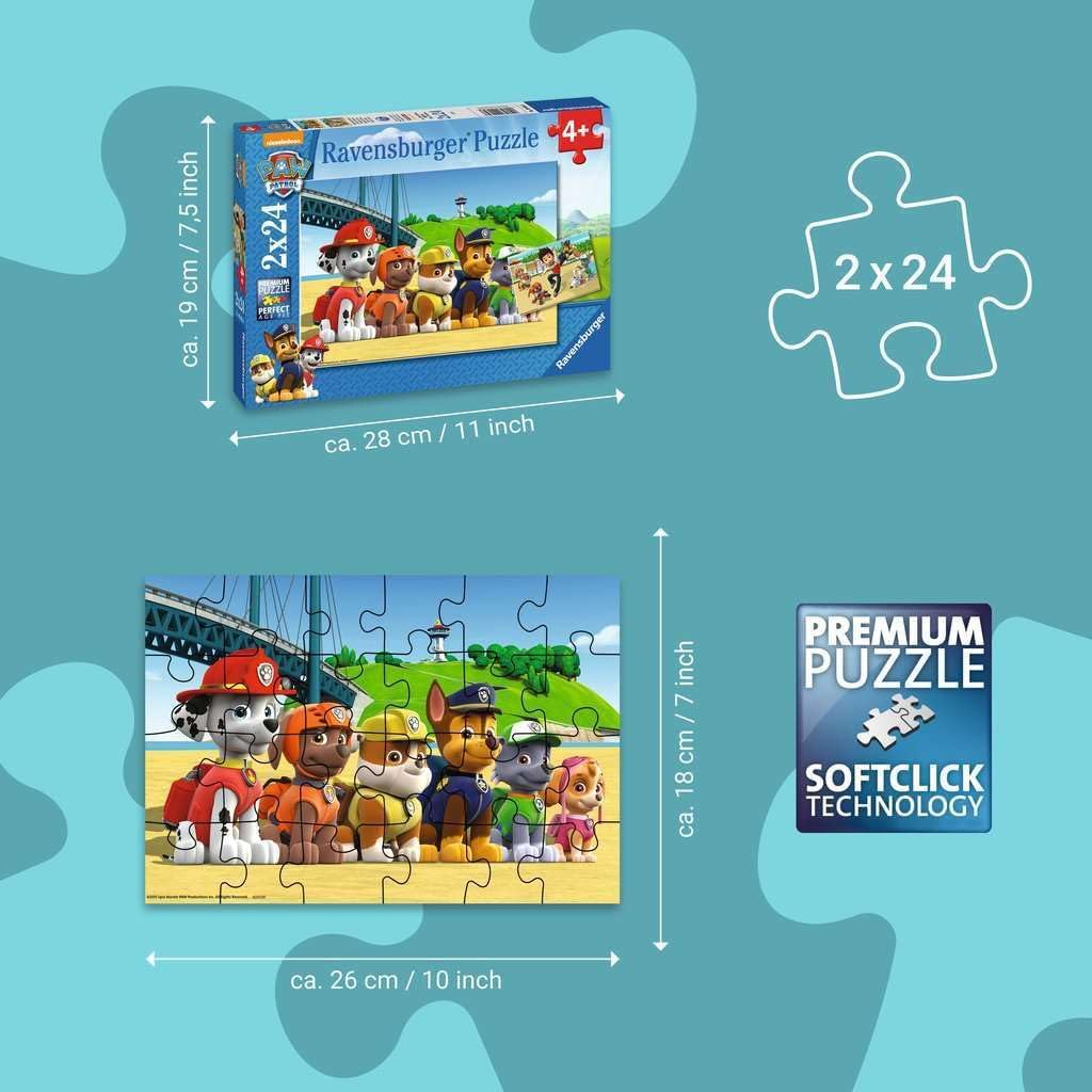 Detalle 1 de Ravensburger Heldenhafte Hunde Puzzle 4+