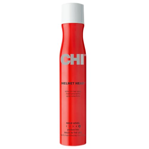 Detalle de CHI Helmet Head Extra Firm Hairspray: Maximum Hold, Humidity-Resistant 10 Oz