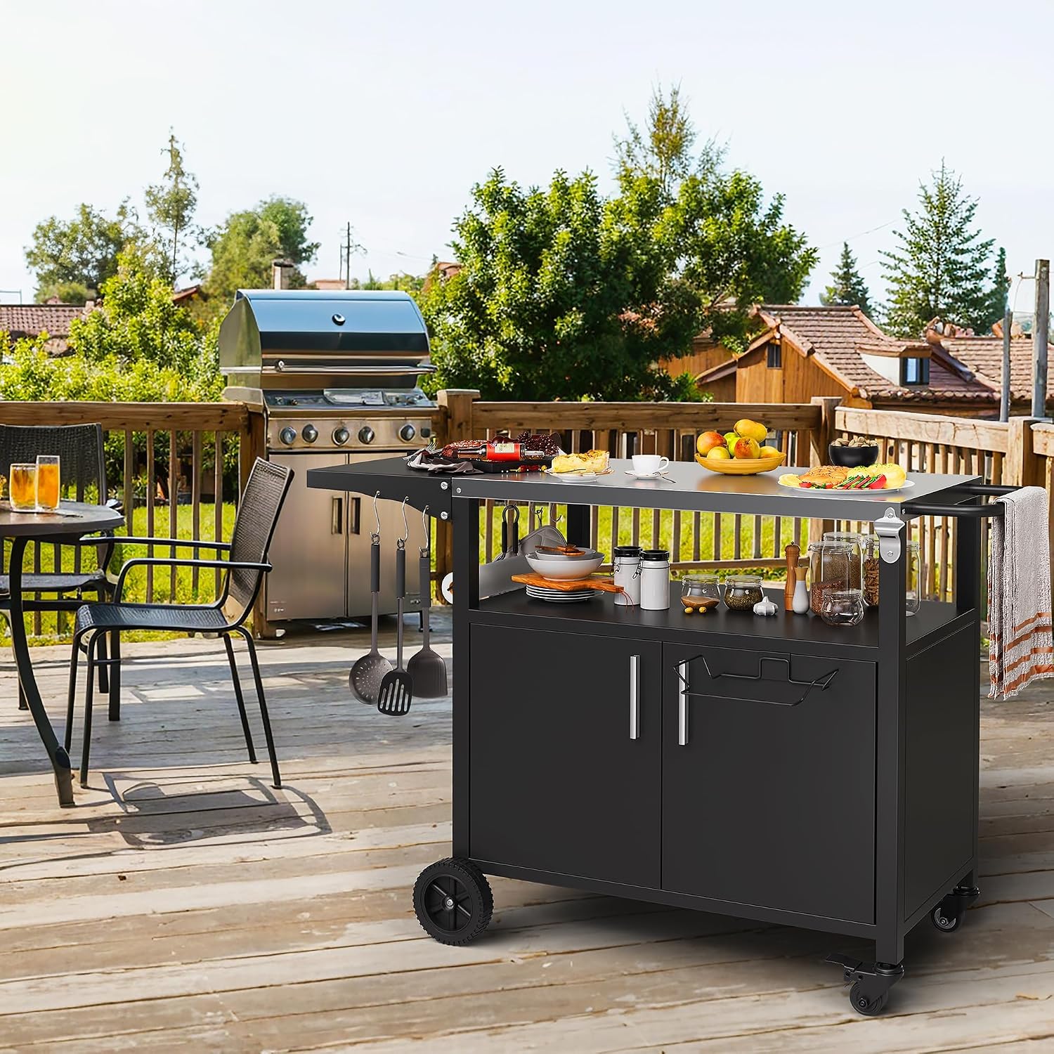 Thumbnail 6 de Shintenchi Outdoor Grill Cart with Stainless Steel Top