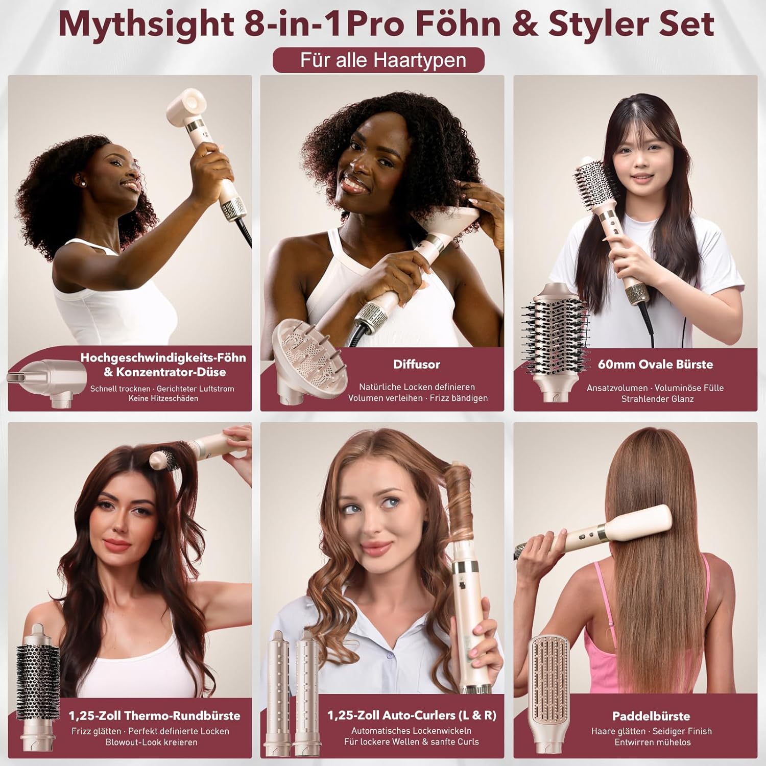 Detalle 2 de Mythsight Mythsight Airstyler 8-in-1