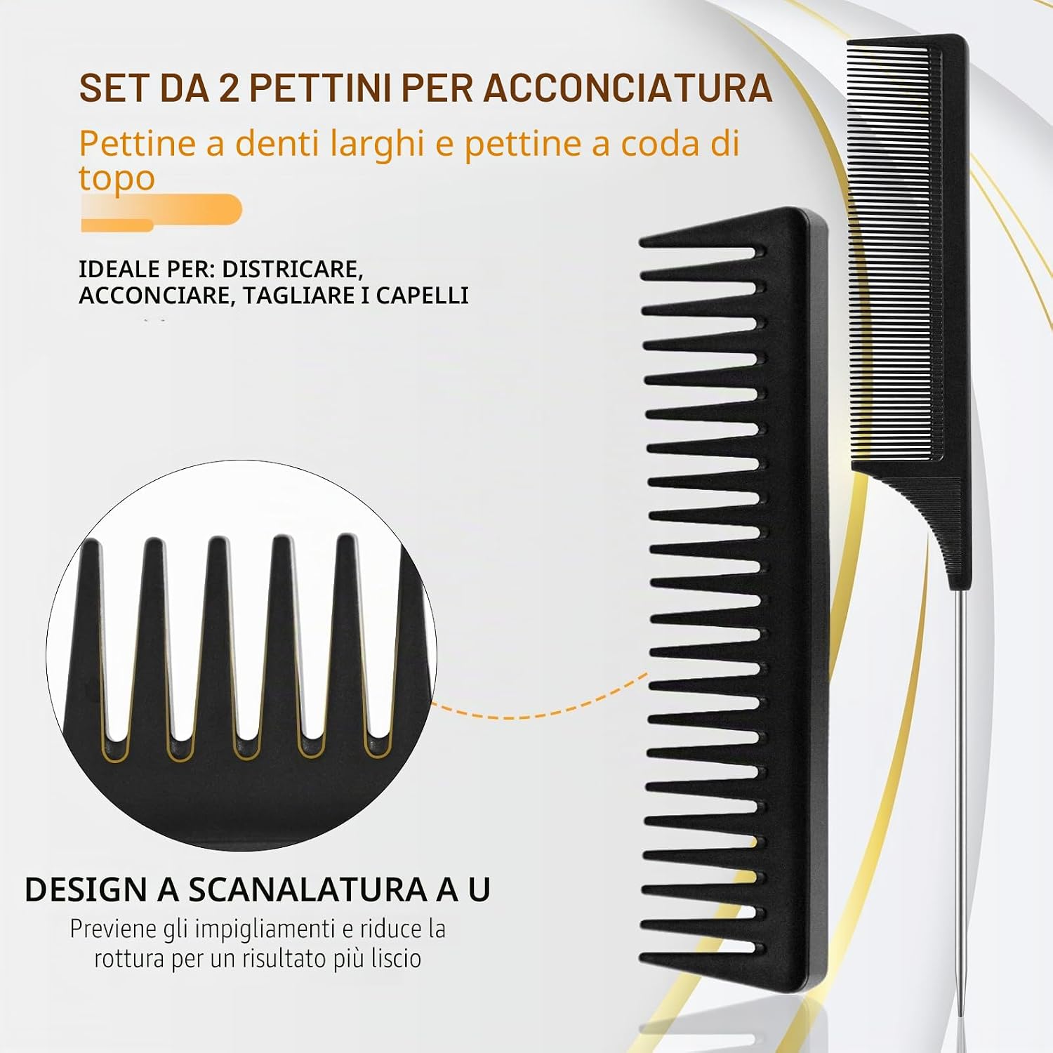Thumbnail 4 de DUAIU 5 pezzi Pettine per capelli
