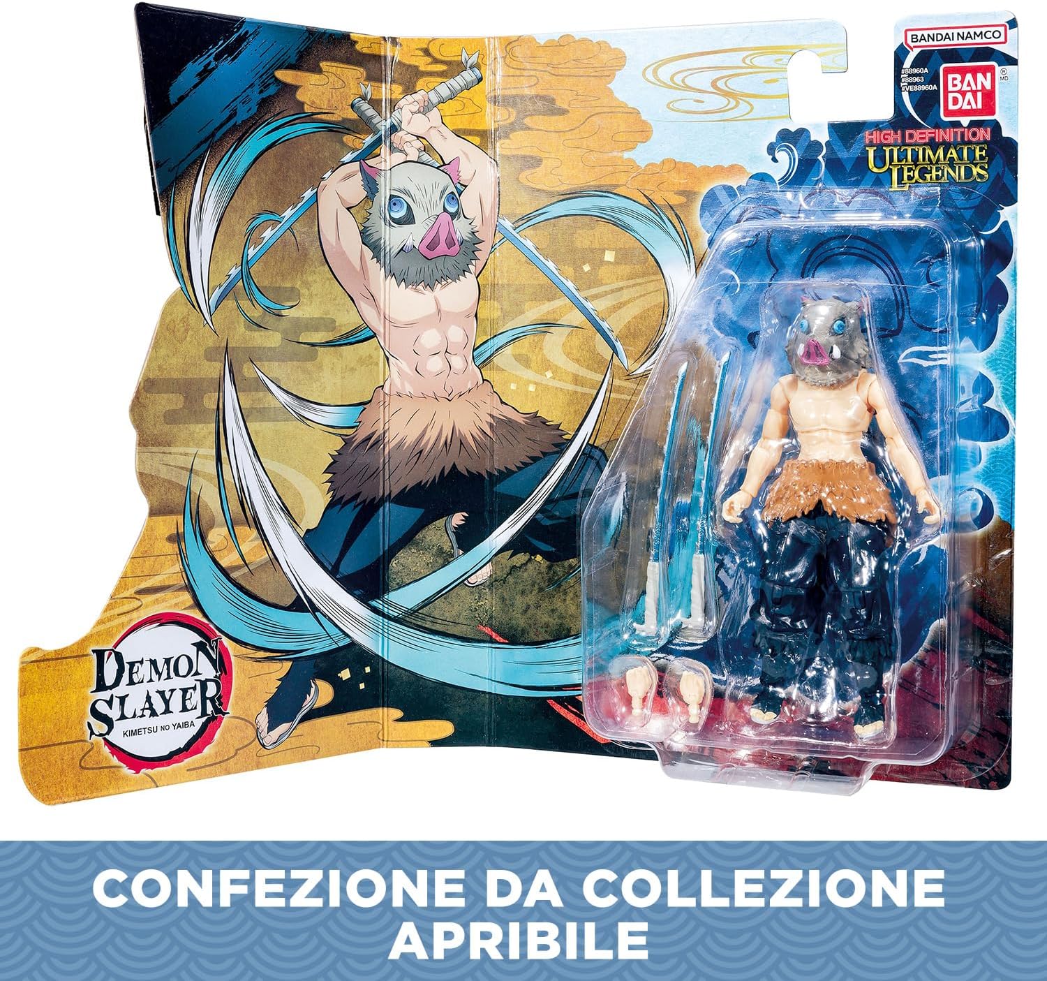 Thumbnail 3 de BANDAI Ultimate Legends HD Inosuke Hashibira: Action figure 12 cm con accessori e packaging scenografico