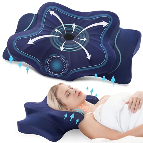 Detalle de DONAMA Cuscino Cervicale Memory Foam Ergonomico 2 Altezze Rinfrescante