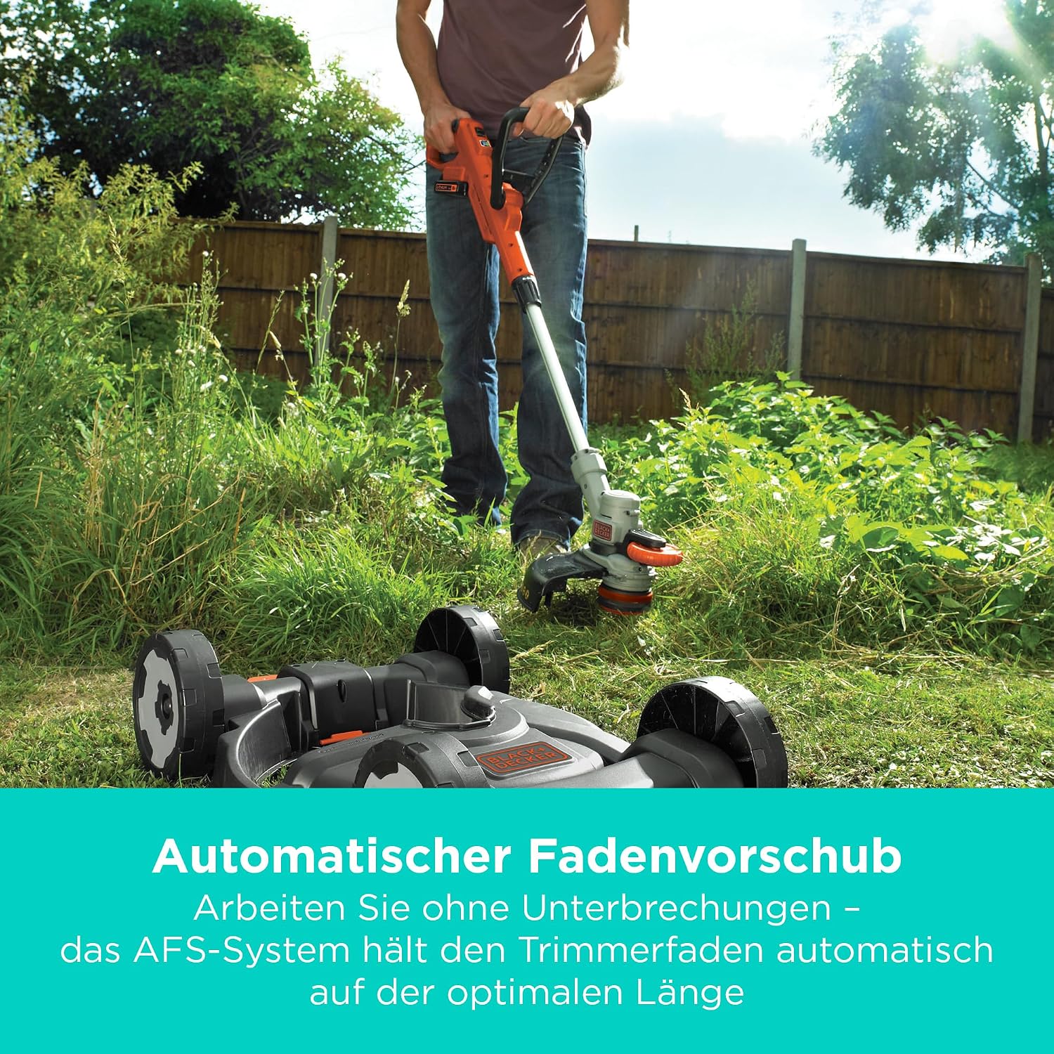 Thumbnail 6 de BLACK+DECKER Akku-Rasentrimmer 18V POWERCONNECT 3-in-1 STC1820CM-QW