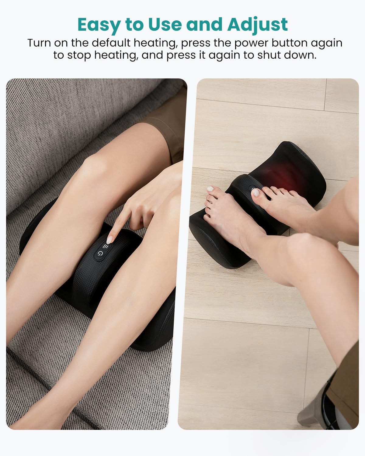 Thumbnail 3 de Nekteck Massaggiatore per piedi con calore: massaggio shiatsu profondo e compressione d'aria