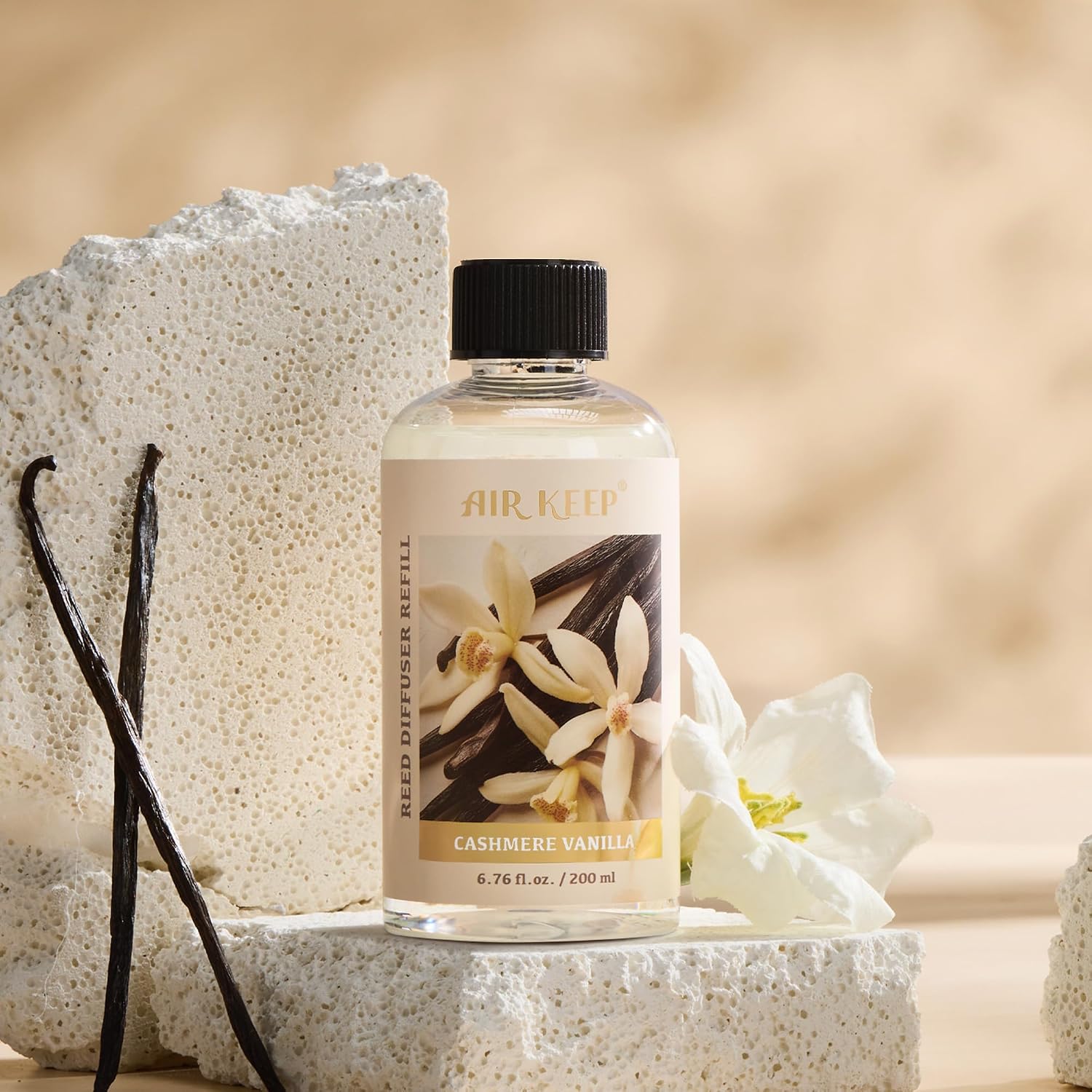 Thumbnail 2 de Airkeep Reed Diffuser Oil Refill with Diffuser Sticks – Cashmere Vanilla
