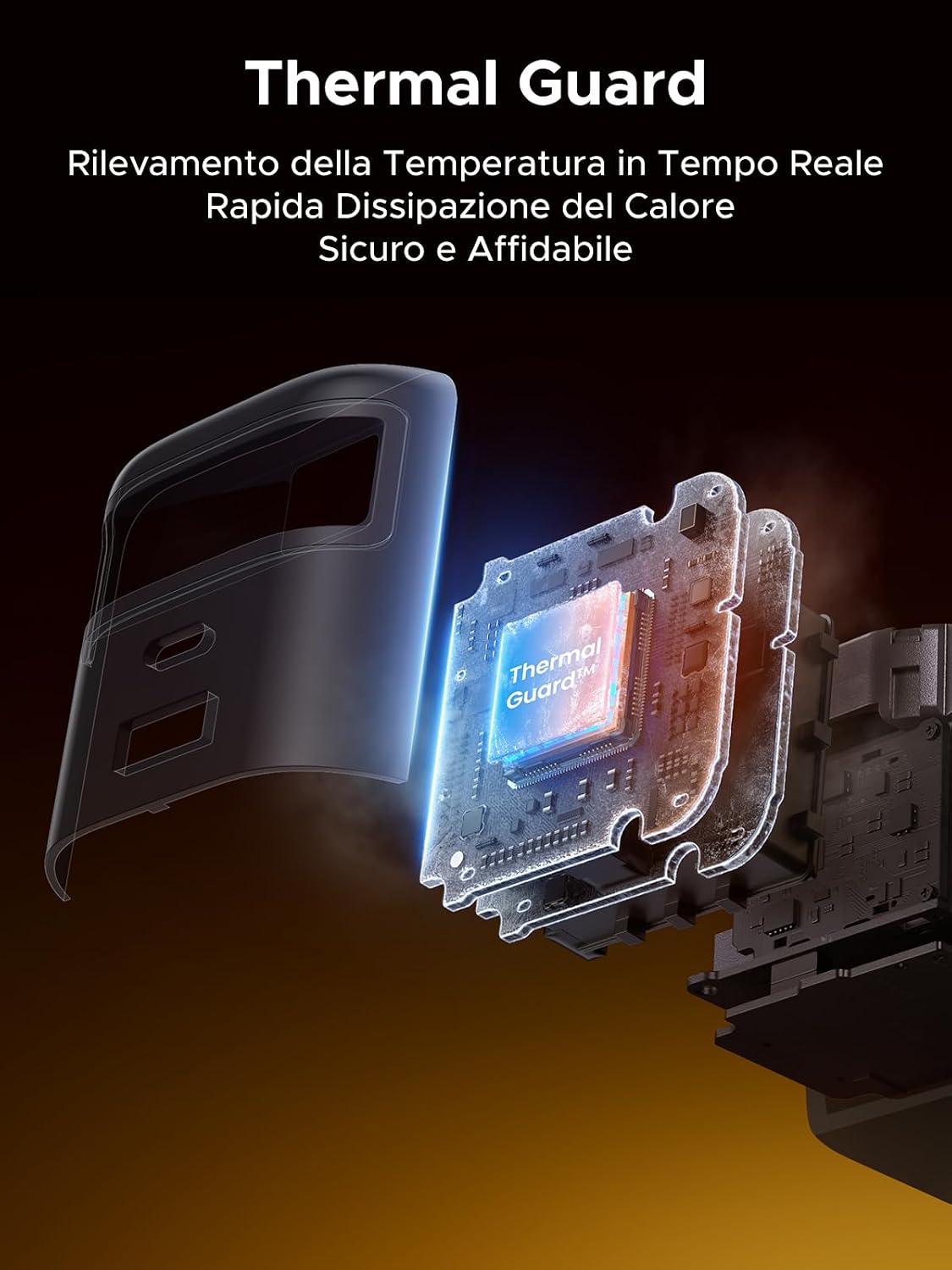 Detalle 2 de UGREEN Nexode Caricatore USB-C GaN 45W 3 in 1