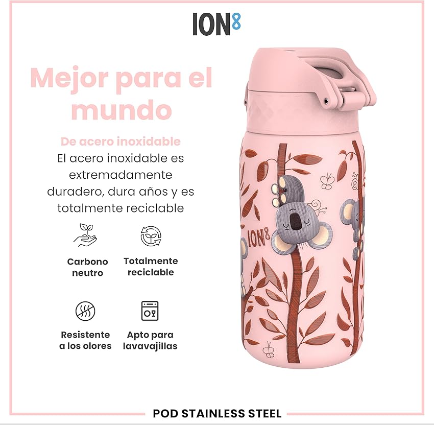 Thumbnail 4 de ion8 Botella Agua Inox 400 ml para niños