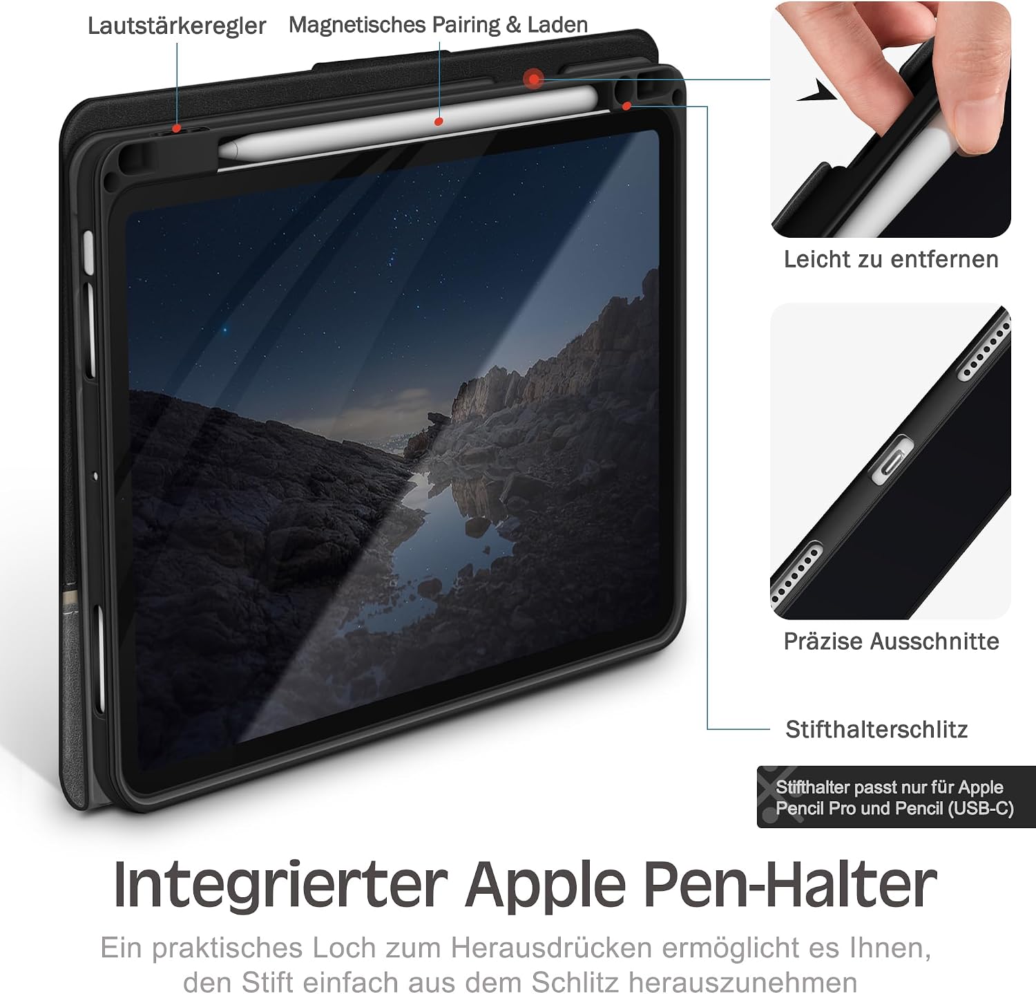 Thumbnail 3 de KingBlanc iPad Air 13 Hülle mit Stifthalter