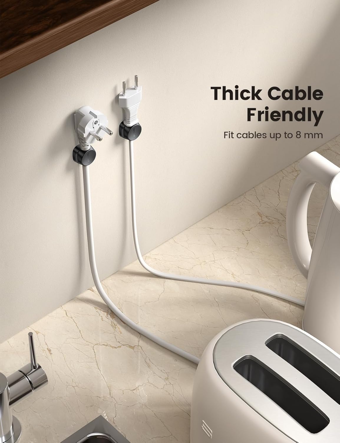 Thumbnail 5 de Lamicall Spring Cable Holder Clips 8mm pack