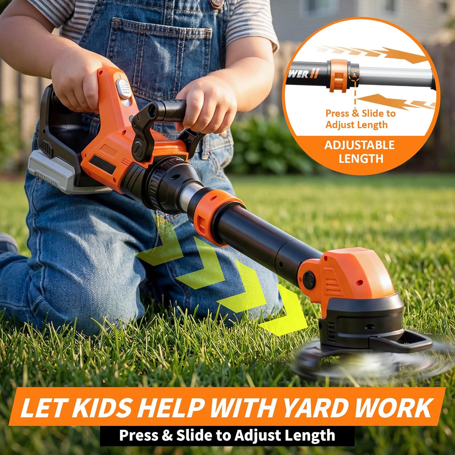 Thumbnail 2 de KidBloom Kinder-Rasenmäher mit Geräusch & Licht ab 3 Jahren – Garten-Spielzeug mit einstellbarer Lautstärke