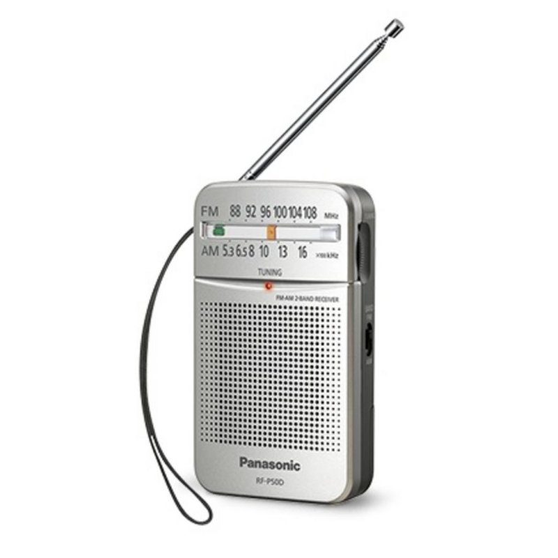 Detalle 2 de Radio portátil Panasonic RF-P50D: AM/FM con altavoz integrado y alimentación por pilas