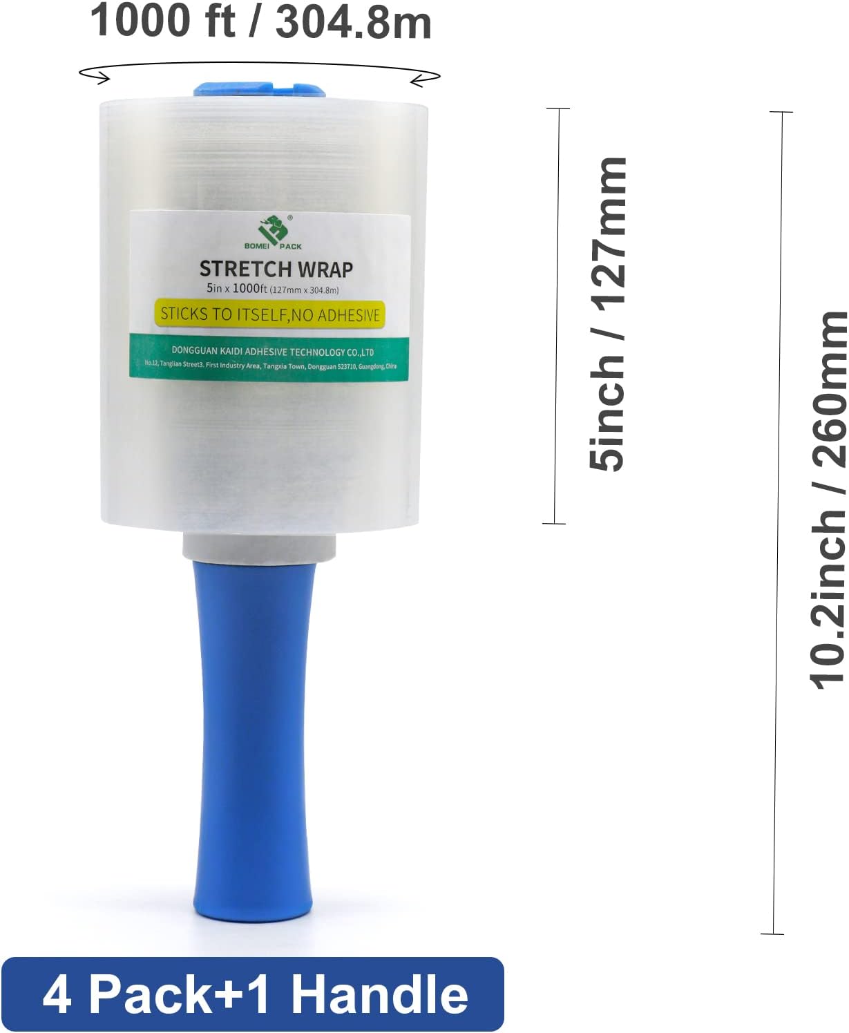 Thumbnail 1 de BOMEI Stretch Wrap Film Roll, 5-inch
