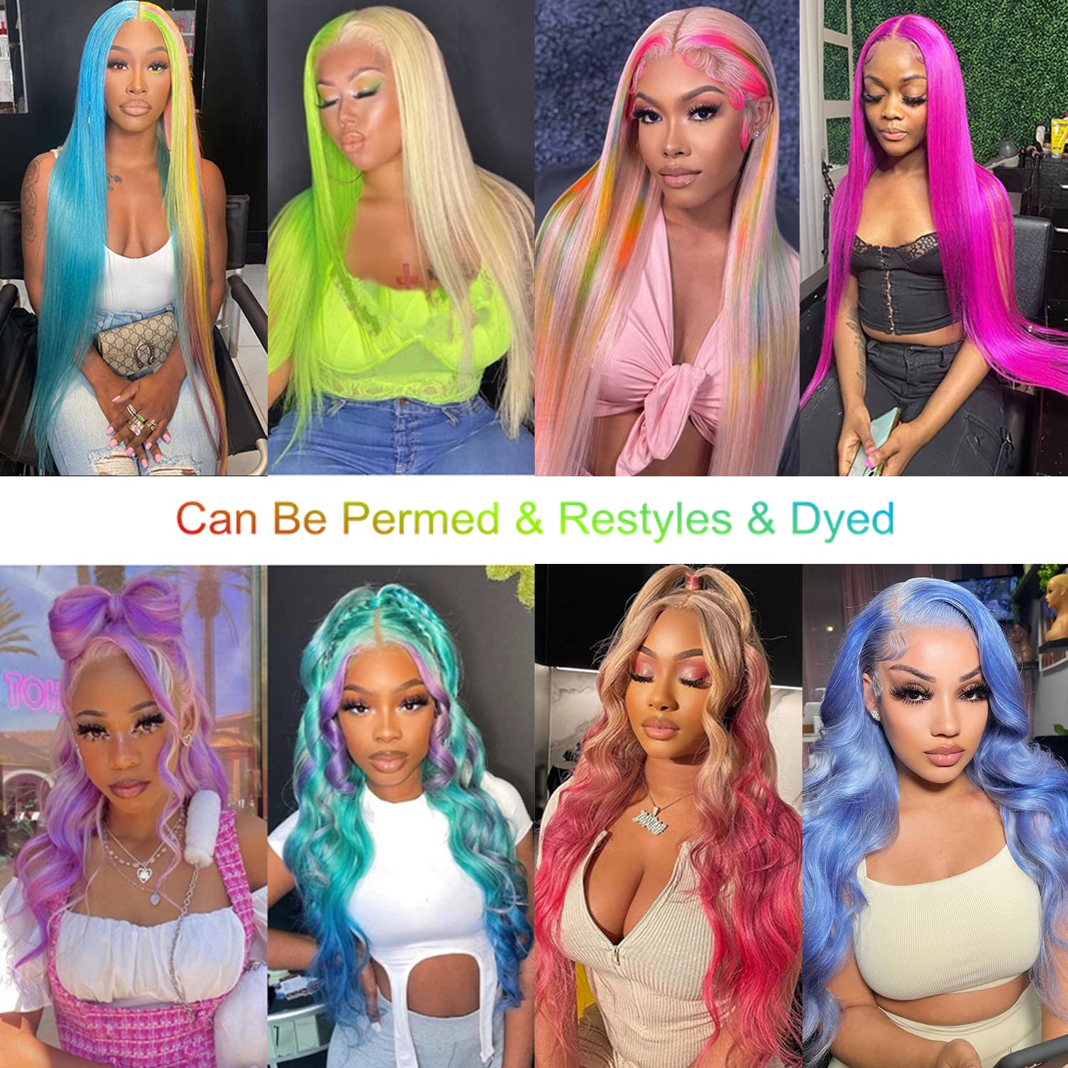 Detalle de Myecool 30 Inch 613 Lace Front Wig – 13x5 HD Blonde Brazilian Human Hair
