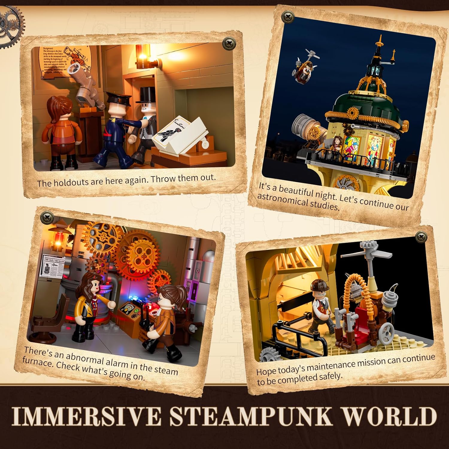 Thumbnail 4 de FUNWHOLE Steampunk Observatoire 2744 pièces 📷