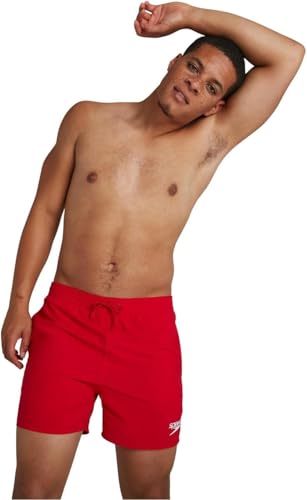 Detalle de Speedo Hombre Shorts de baño Essential de 41 cm Fed Red S