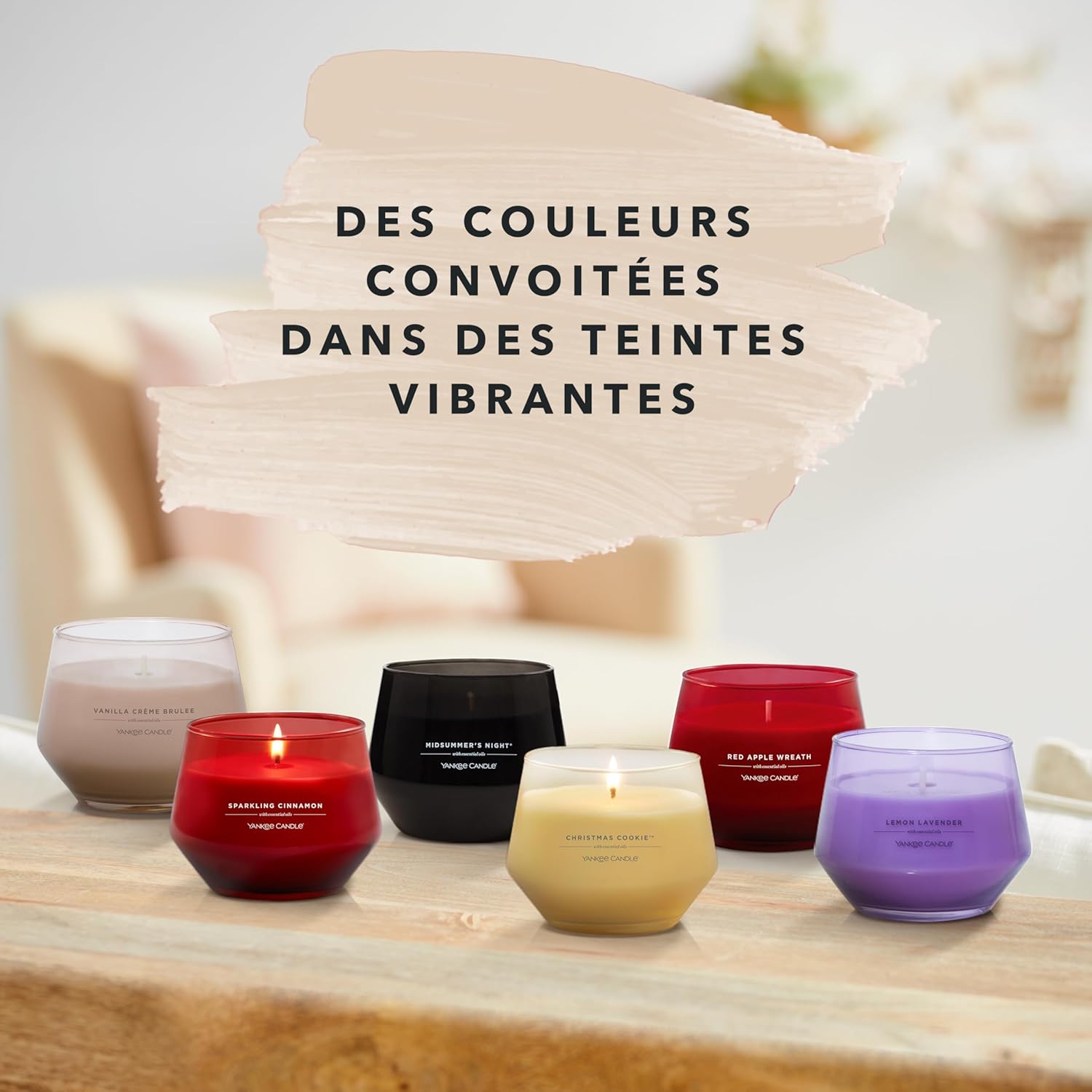 Thumbnail 4 de Yankee Candle Studio Bougie parfumée Crème Brûlée à la Vanille – Bougie moyenne 284 g, 35–50 h