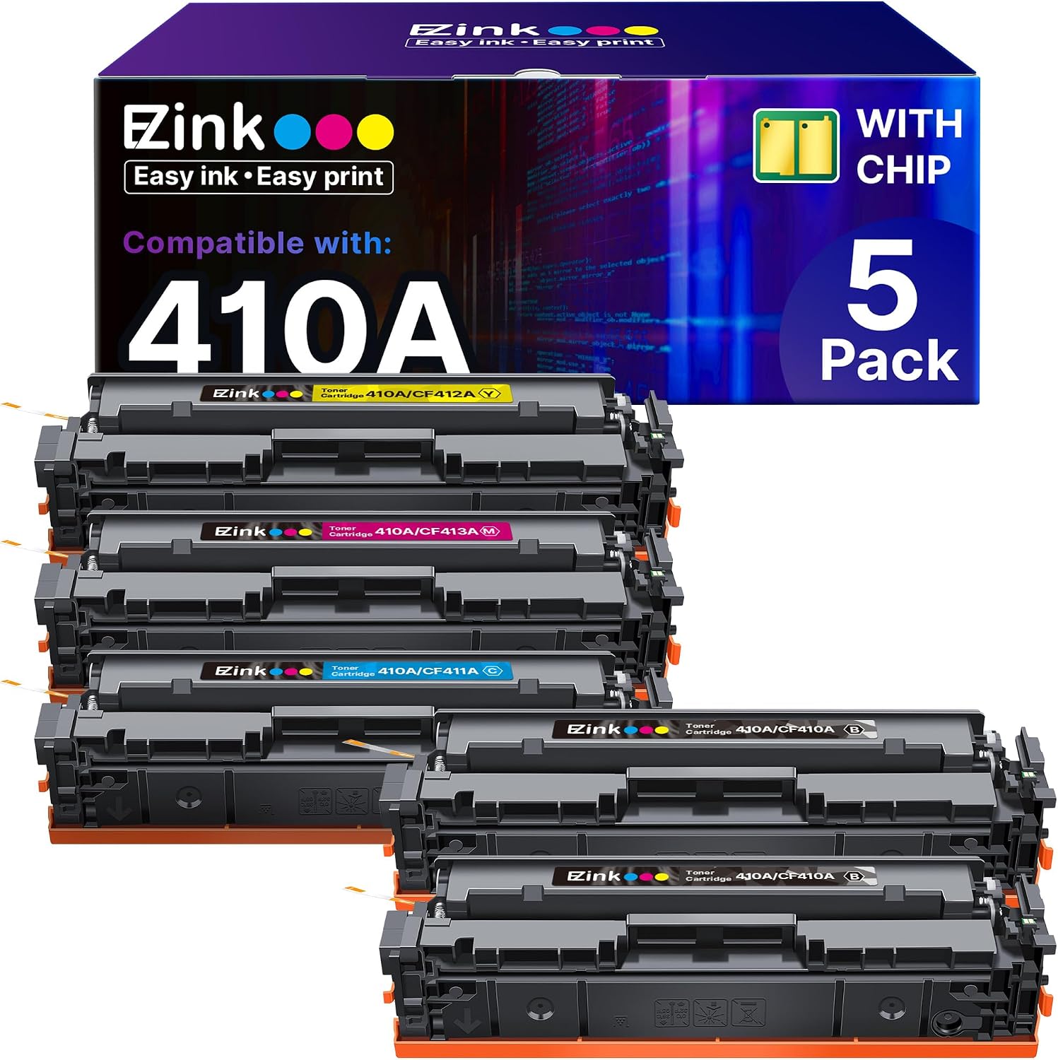 Detalle de E-Z Ink Compatible Toner Cartridge 410A