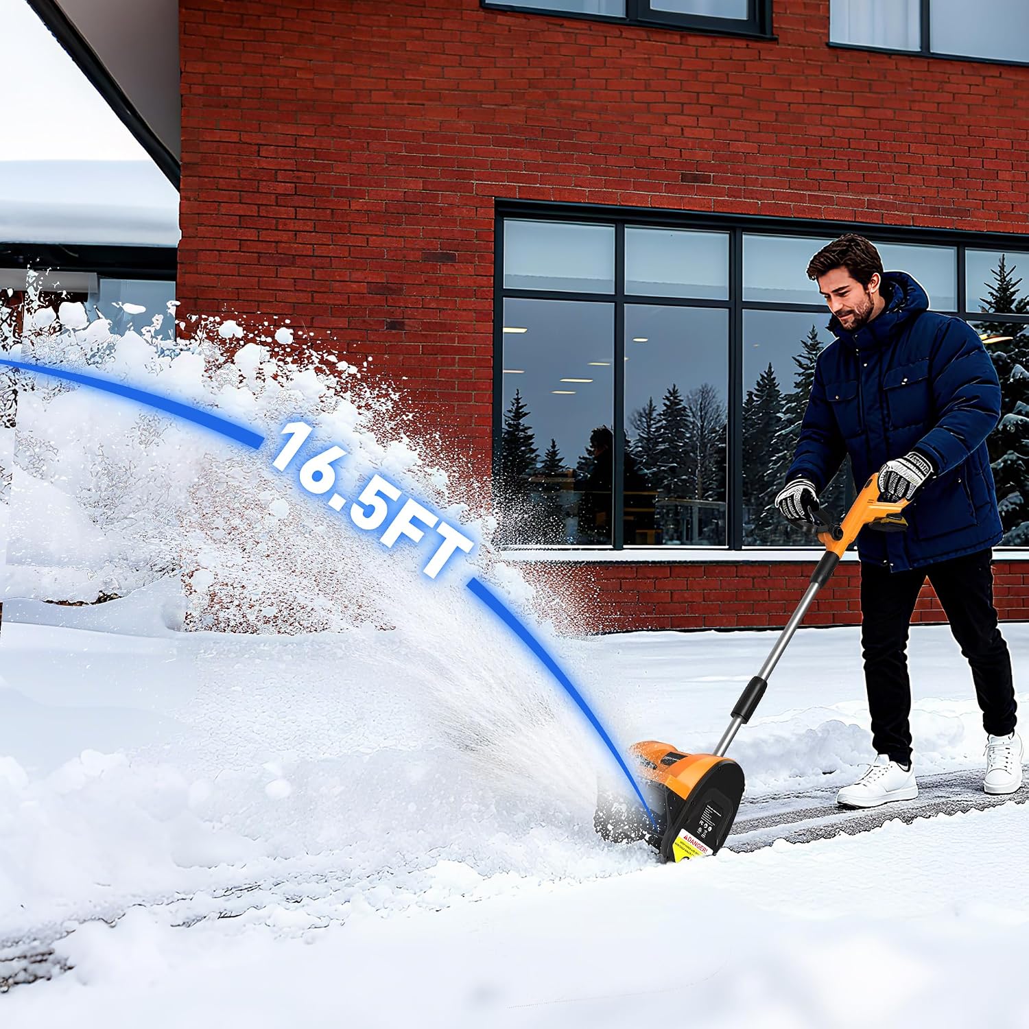 Thumbnail 5 de Wireless 12-inch snow shovel with directional plate