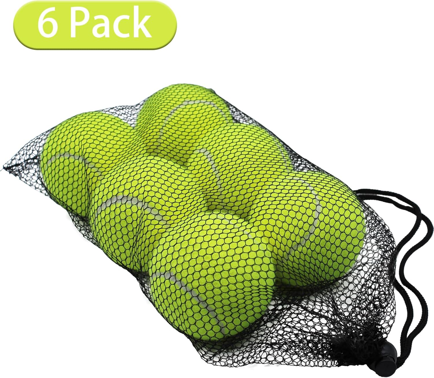 Thumbnail 1 de SHYUJAJIE SHYUJAJIEte402969 Tennis Balls, 6-Pack with Mesh Bag