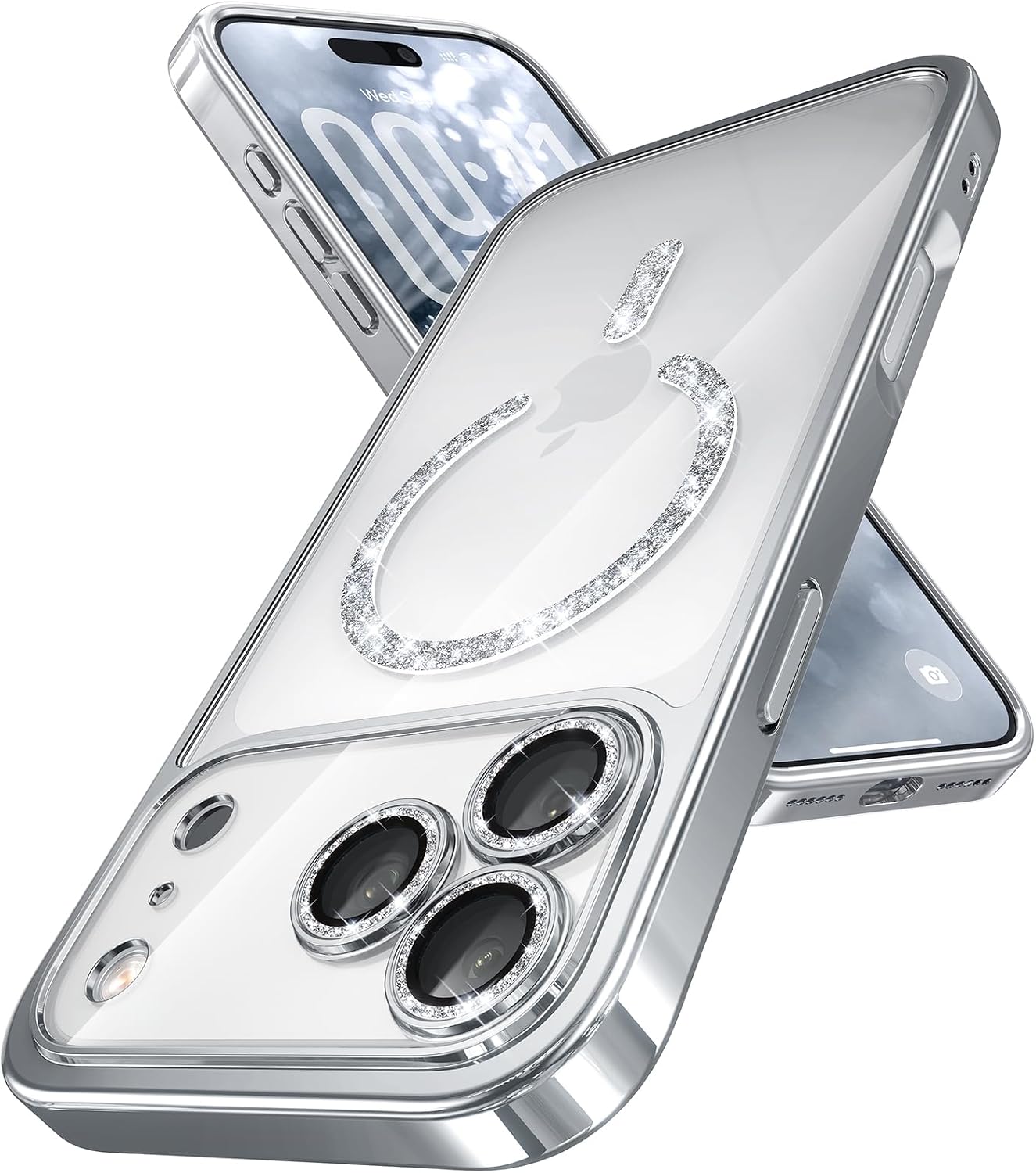 Detalle de Magnetic for iPhone 17 Pro Max Case Glitter