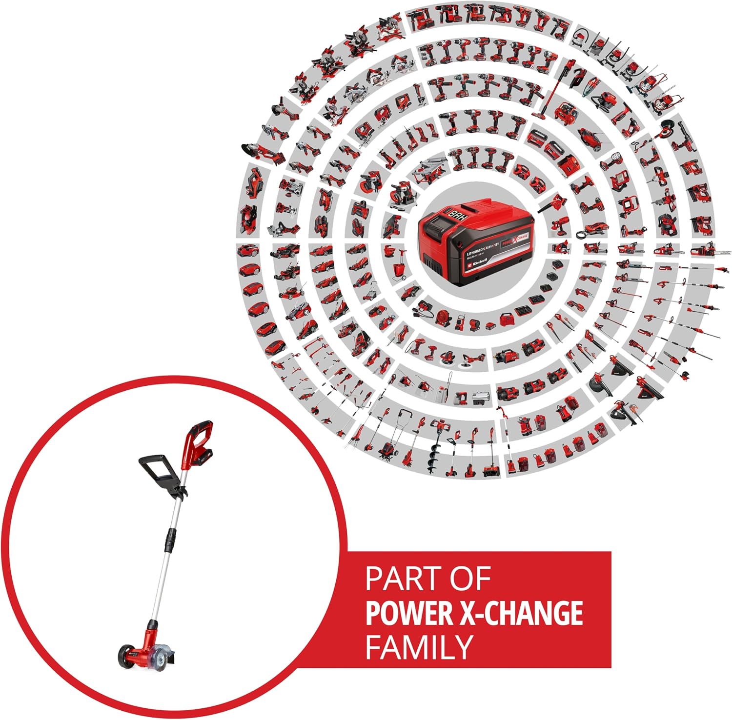 Thumbnail 1 de Einhell GC-CC 18 Li Cordless Patio Cleaner with Battery and Charger