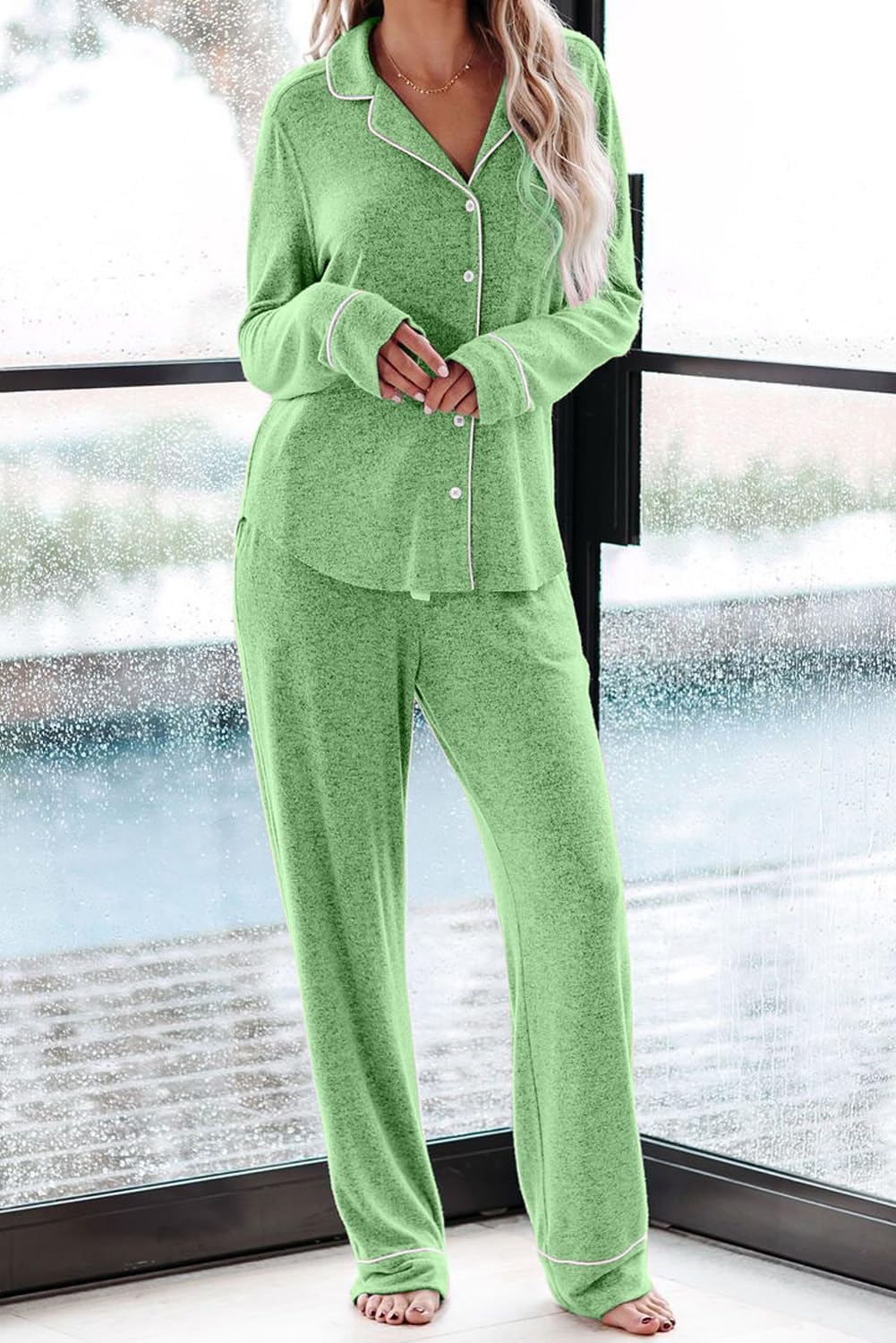 Thumbnail 3 de Aamikast Long-Sleeve Pajama Set for Women