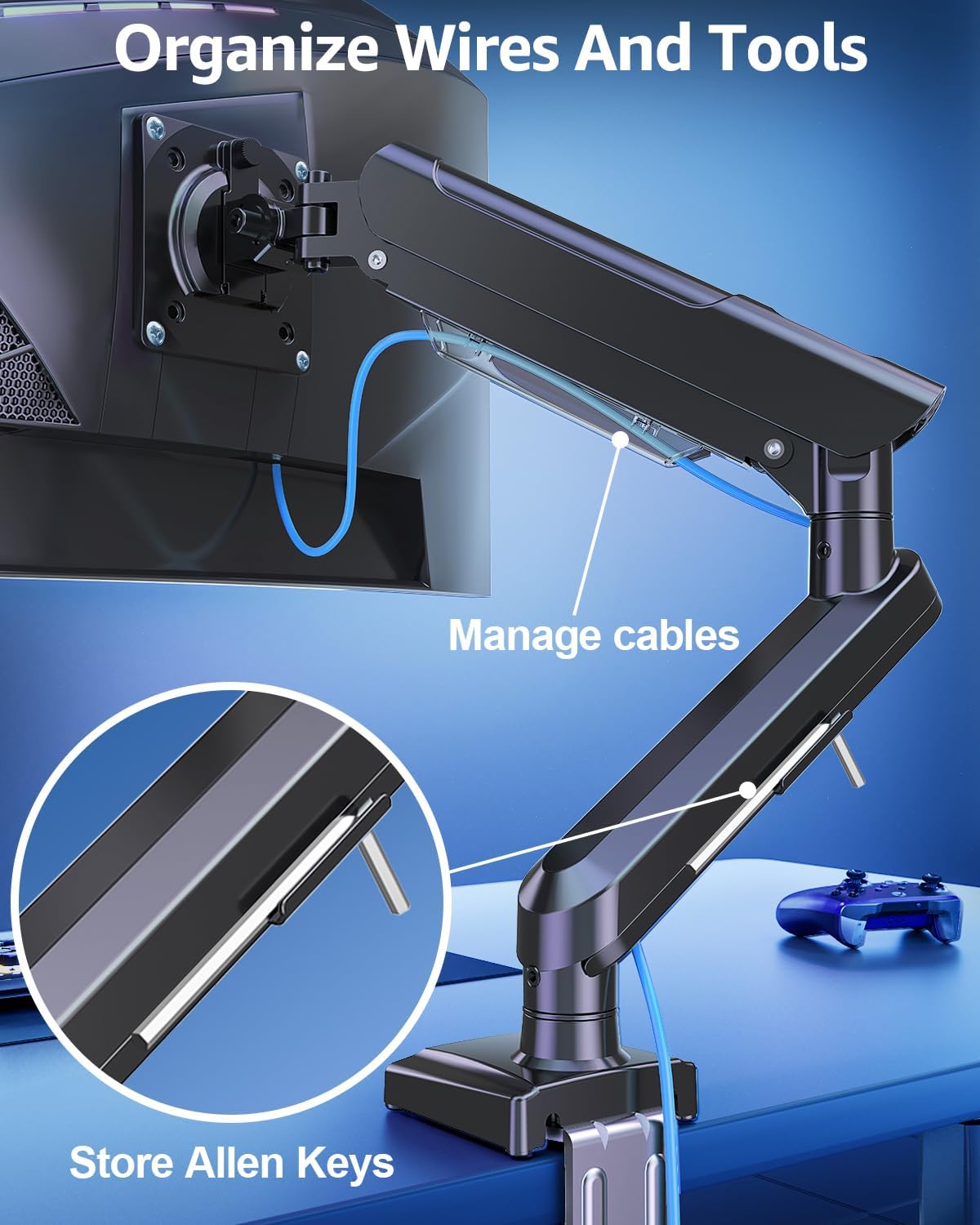 Thumbnail 4 de ELIVED Freelift Pro monitor arm 440mm