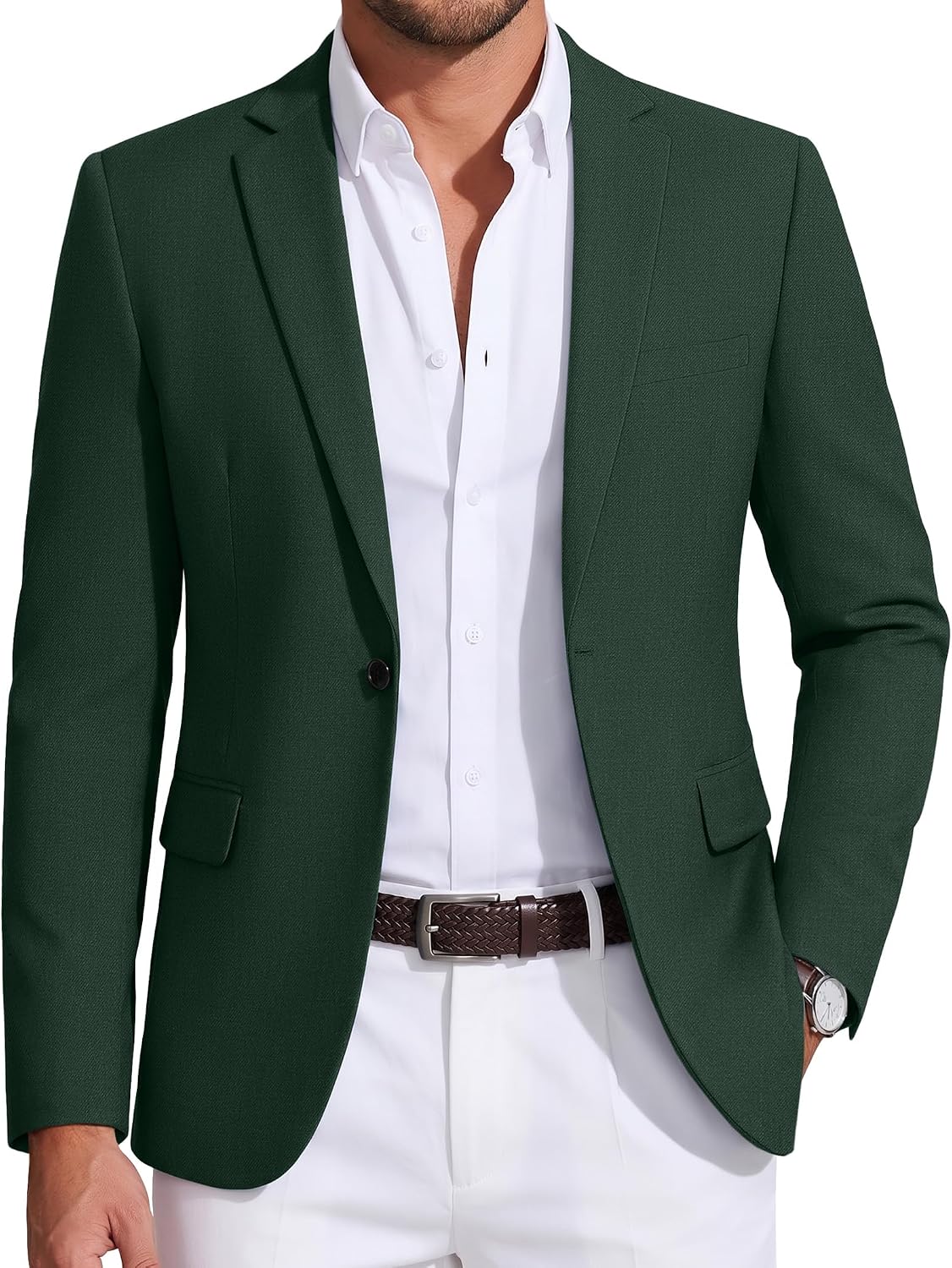 Detalle de COOFANDY Men's Sport Coat, Twill