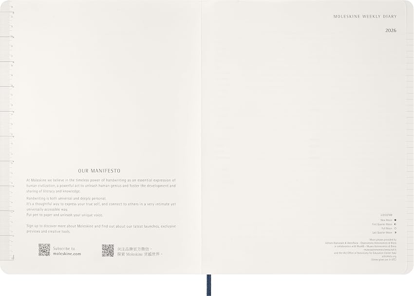 Detalle 2 de Moleskine Essential Planner 2025-2026 Agenda semanal