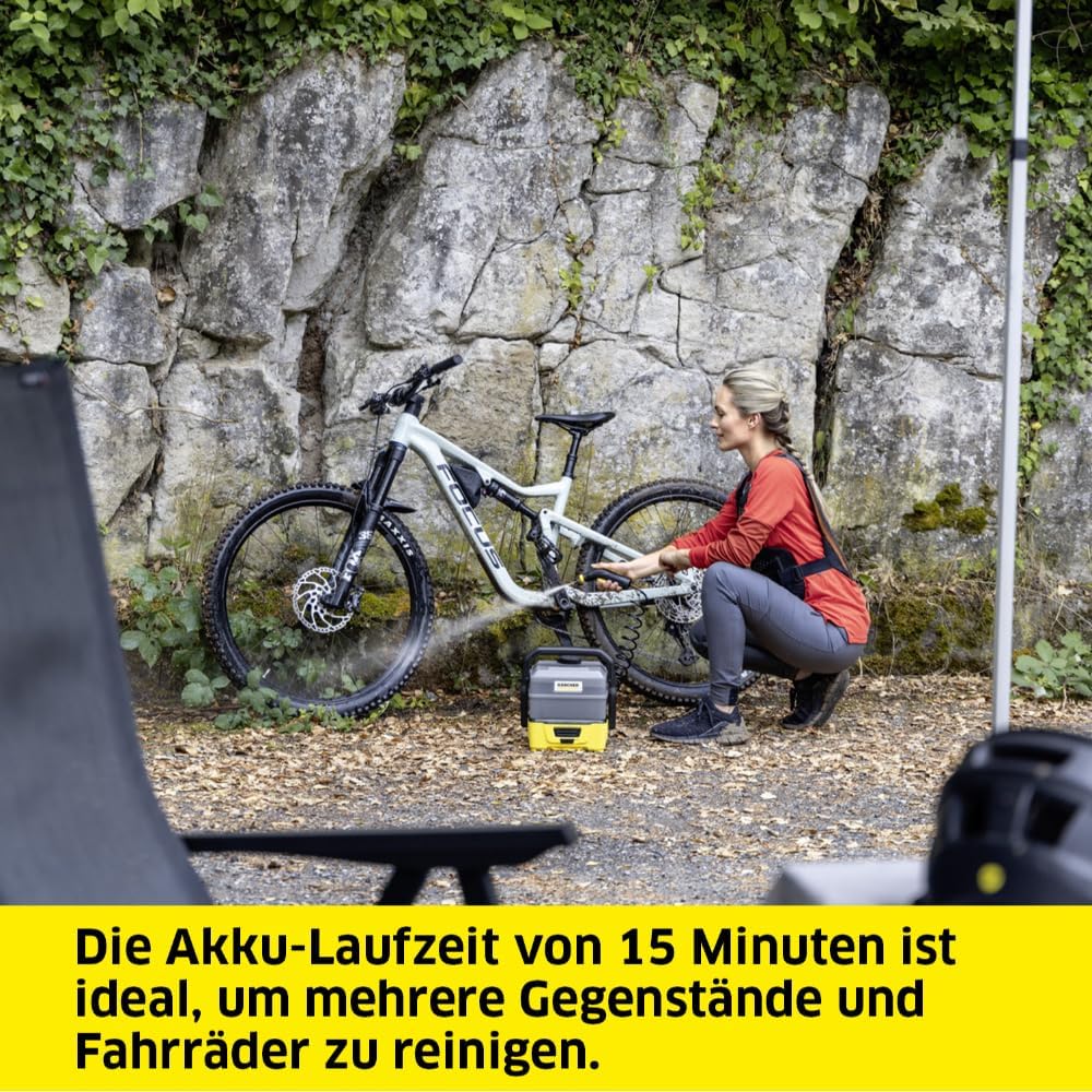 Detalle de Kärcher Mobile Outdoor Cleaner OC 3 Plus – kompakter Niederdruckreiniger mit Tank und Akku