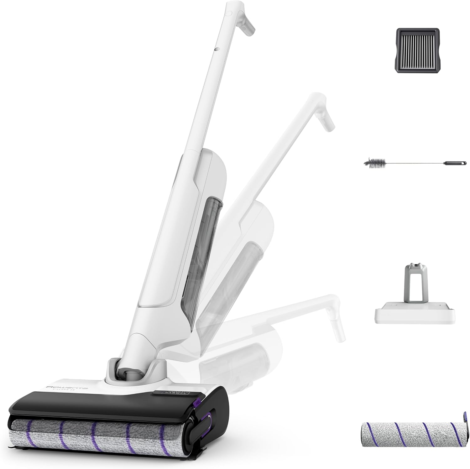 Detalle de Rowenta X-Clean 10 YY5785 – bezprzewodowy mop Wet & Dry, samoczyszczący, do 60 min pracy