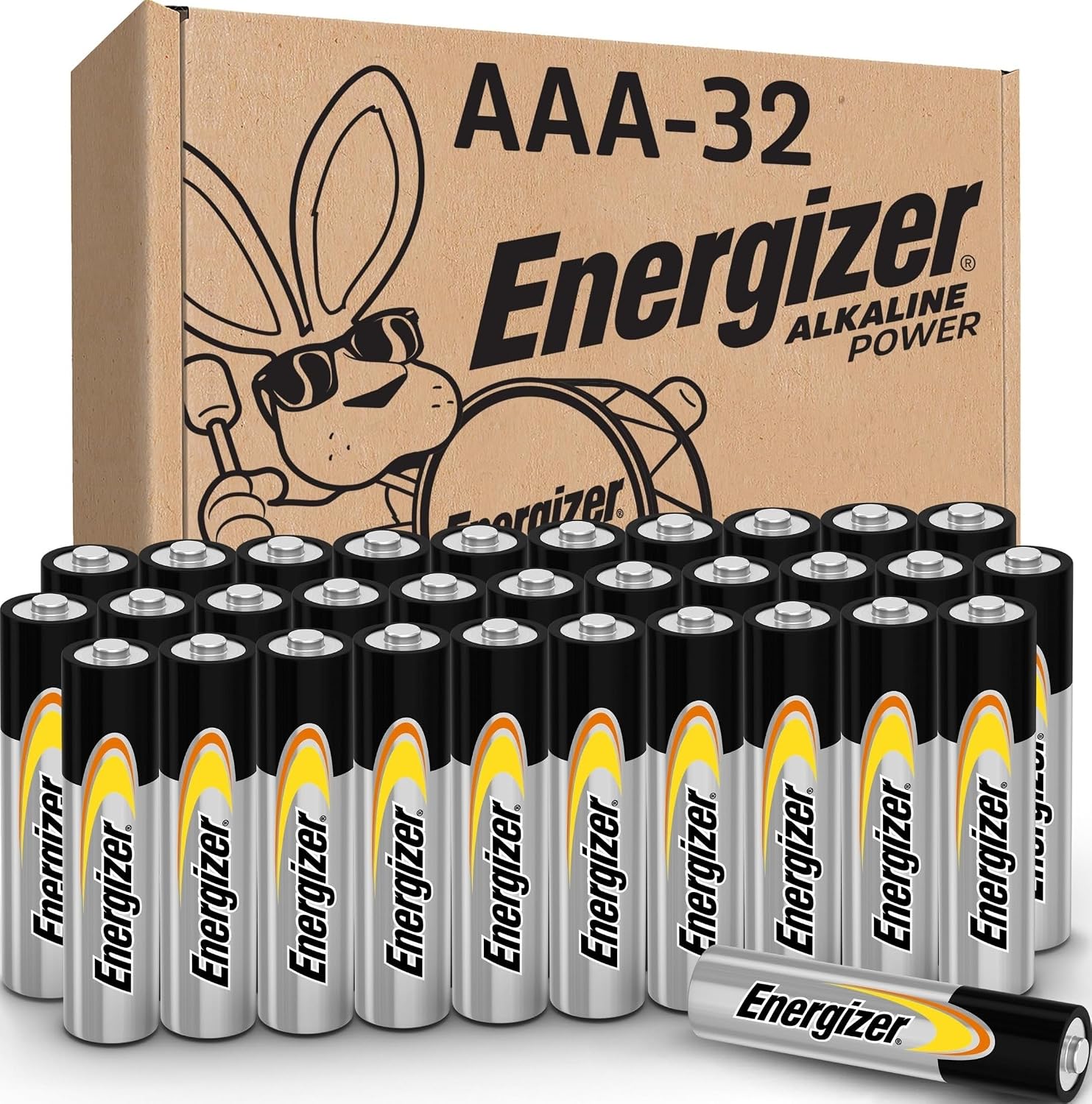 Detalle de Energizer AAA alkaline batteries 32 pack