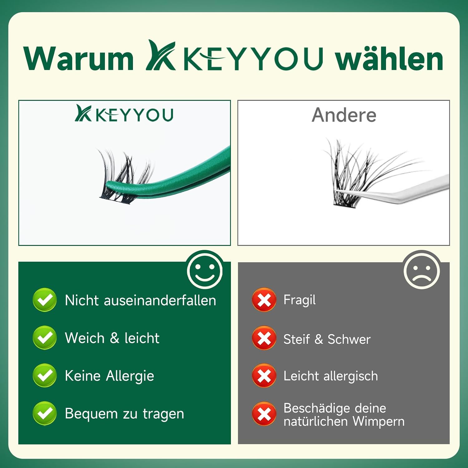 Detalle 1 de KEYYOU Wimpern Extensions D Curl 132