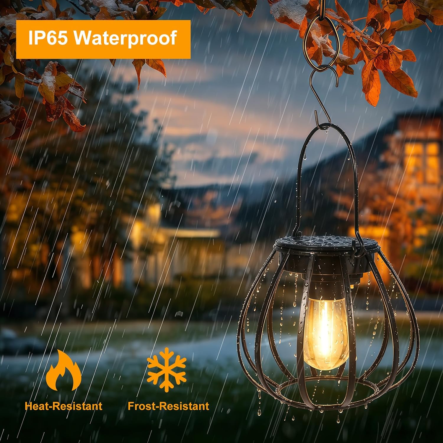 Thumbnail 1 de Dehobo Lanterne Solari Da Esterno 2 Pezzi – Lanterna Solare IP65 Bianco Caldo per Giardino