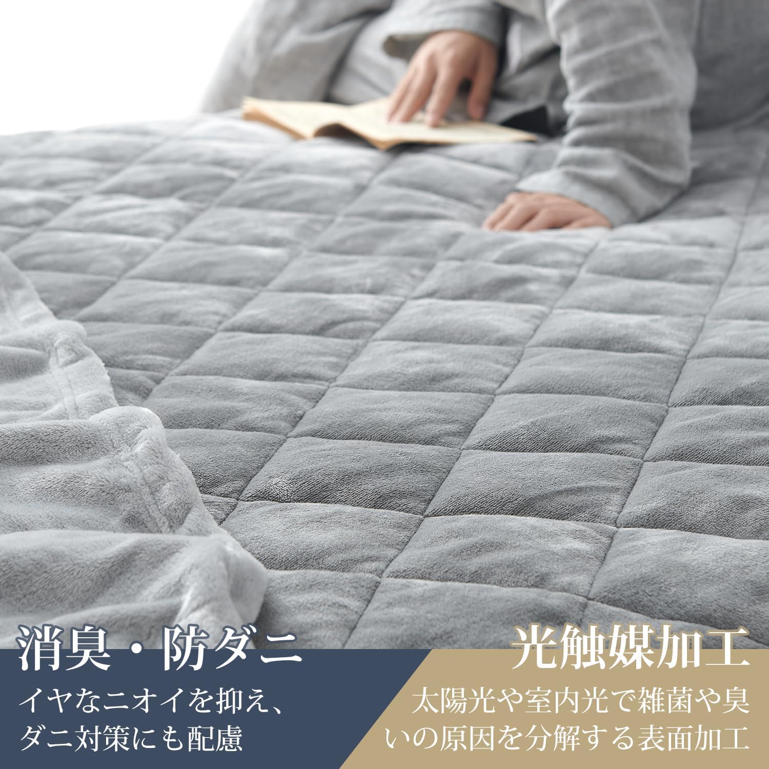 Detalle de クモリ SG-SP-F 極暖フランネル敷きパッド セミダブル 120×200cm 洗濯機洗い対応