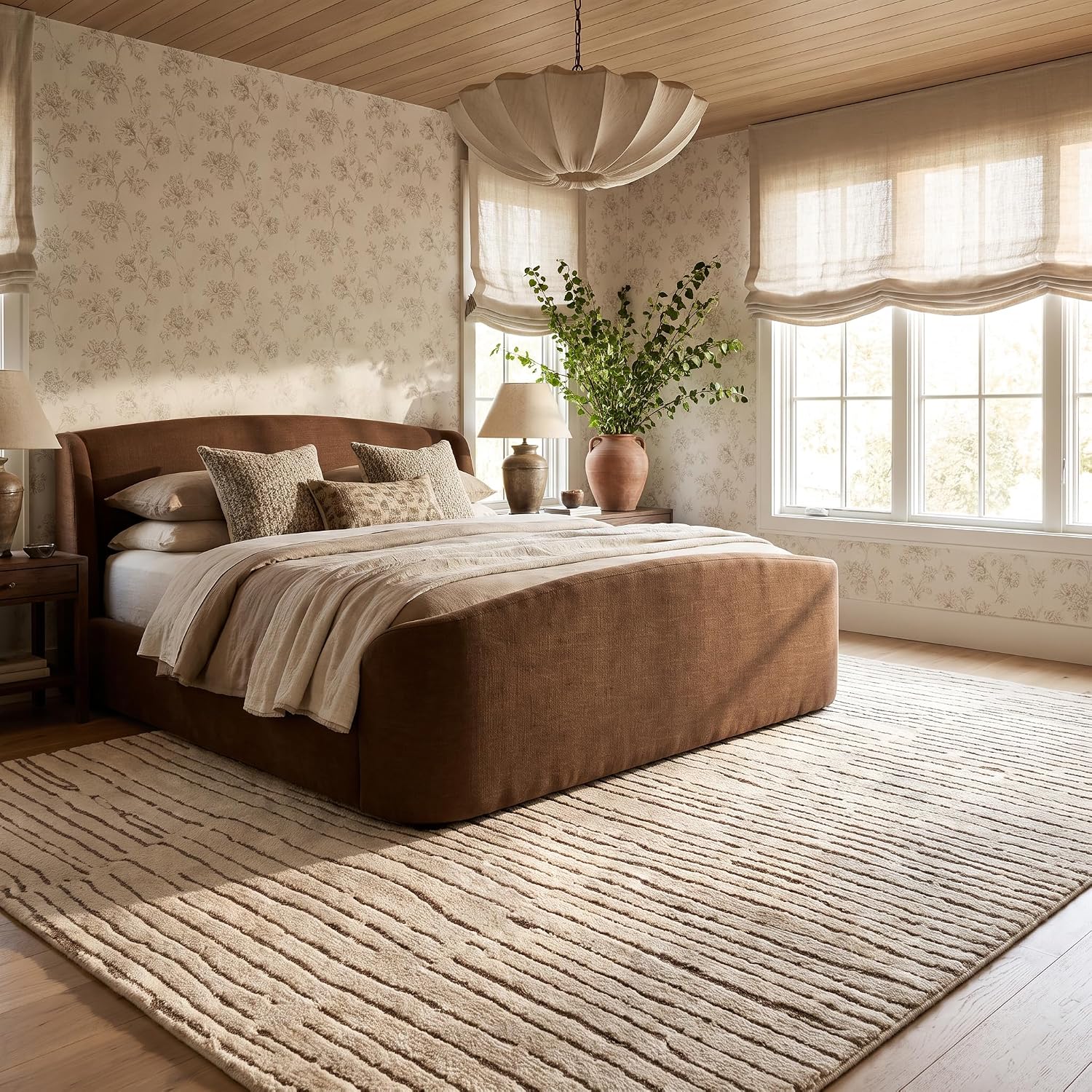Detalle 2 de Rug Branch striped area rug 5' x 8