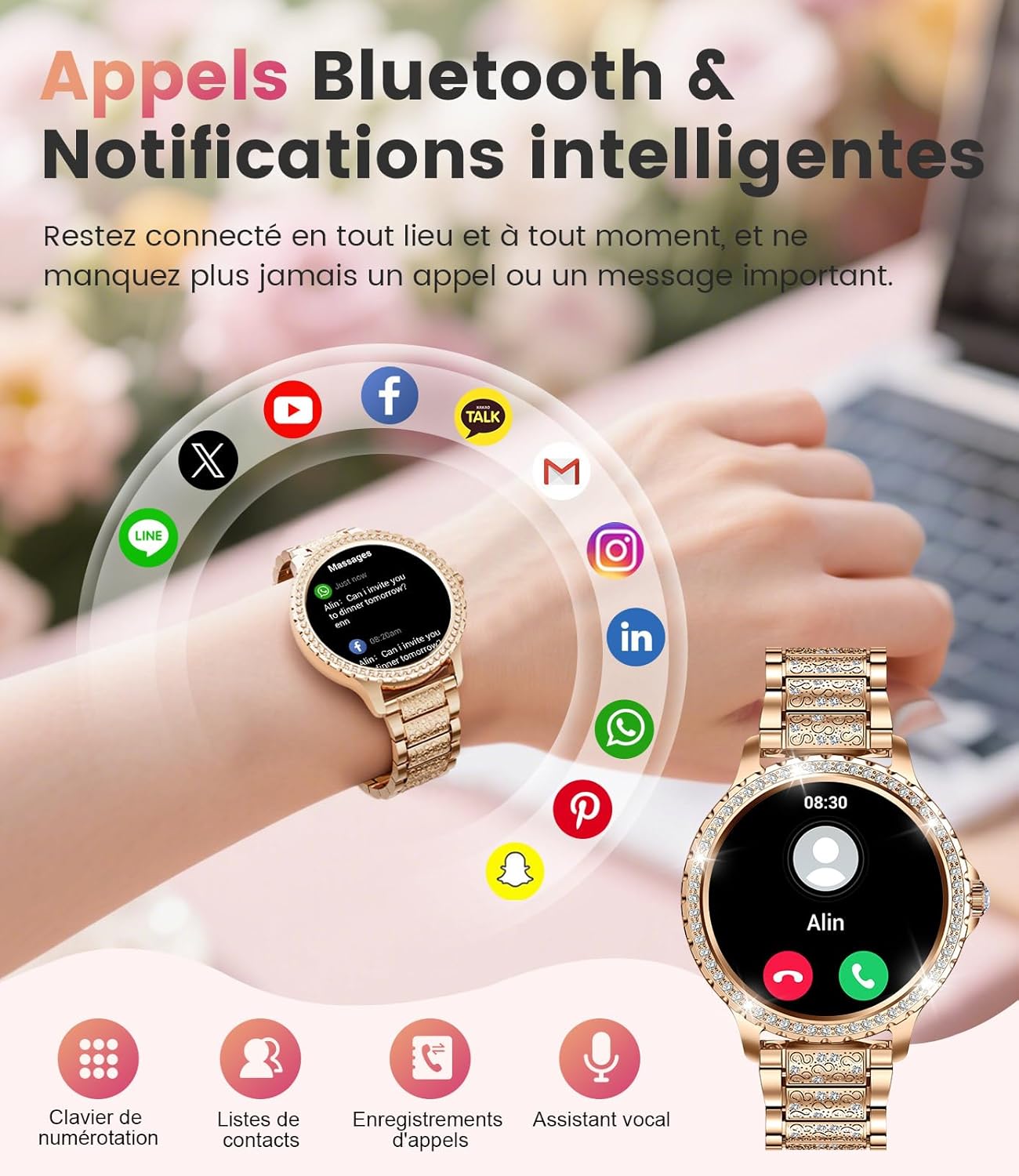 Detalle 2 de FITFLEX Montre Intelligente 1,32"
