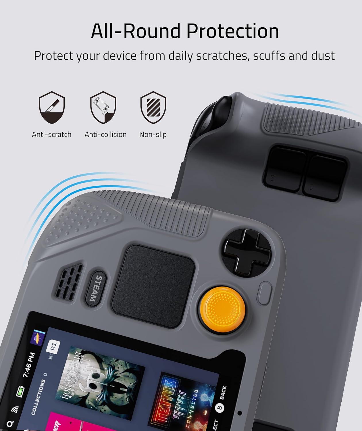 Detalle 2 de Syntech Steam Deck Protective Case Gray