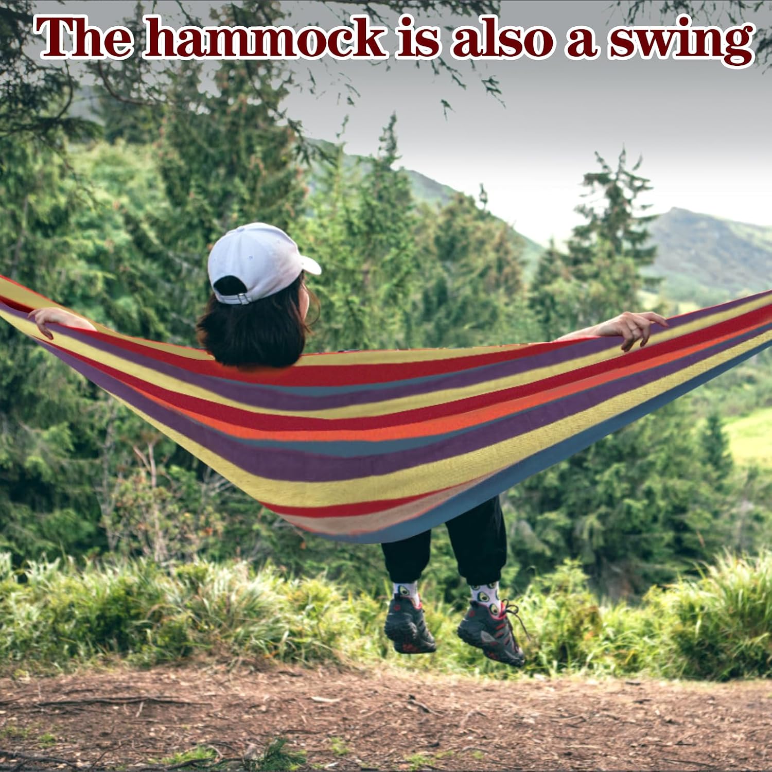 Detalle de Camping Portable Hammock for Outdoor — 450 lbs Capacity, Compact & Quick to Install
