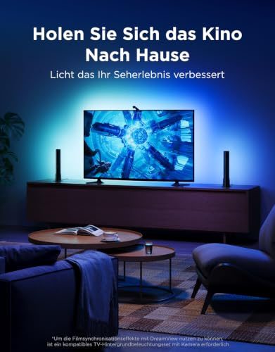Detalle de Govee LED Light Bars RGBICWW TV Hintergrundbeleuchtung für Ambiente, Gaming – 45 Zoll, mit App-Steuerung und Sprachsteuerung