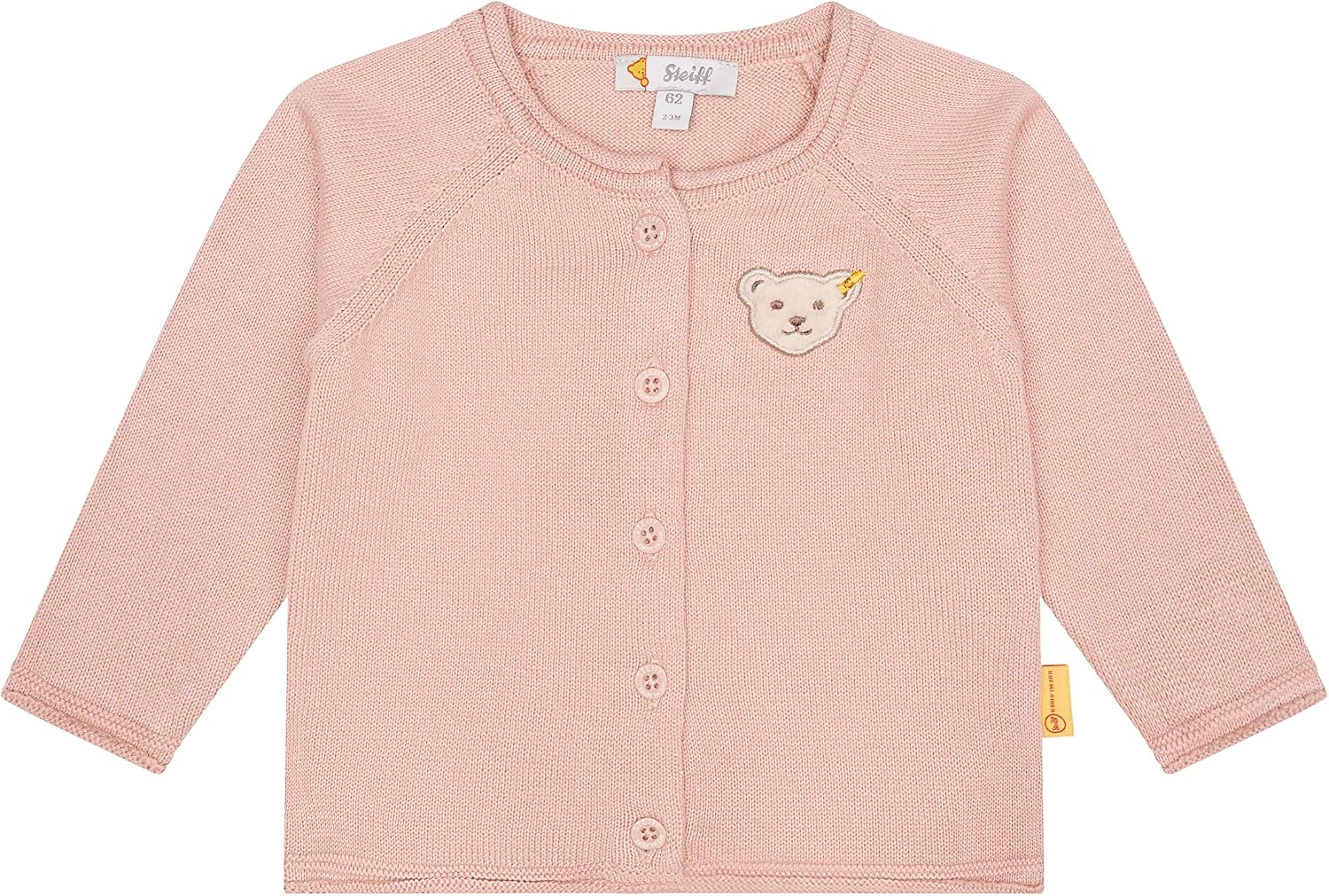 Detalle de Steiff Baby-Mädchen Strickjacke Leichte Baumwolljacke