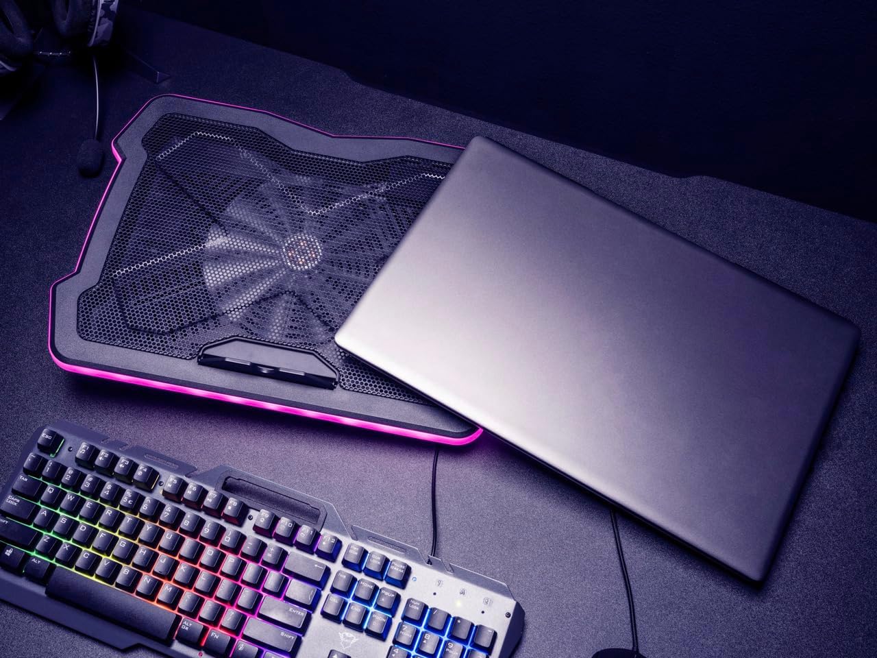 Thumbnail 6 de Trust GXT 1126 Aura Laptop-Kühlständer bis 17,3 Zoll