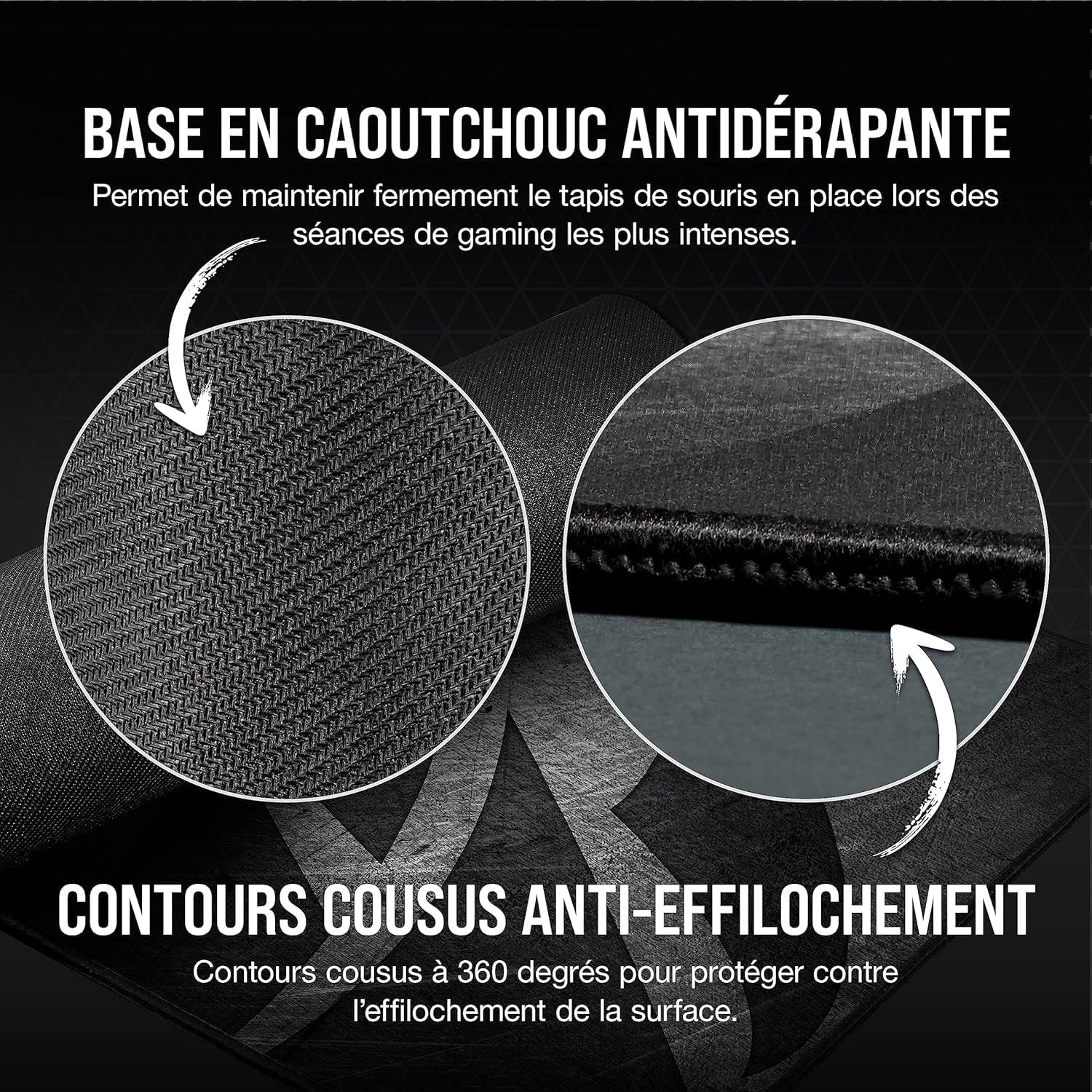 Thumbnail 5 de Corsair MM300 PRO : tapis de souris gaming étendu 93 x 30 cm, tissu micro-maille et base antidérapante
