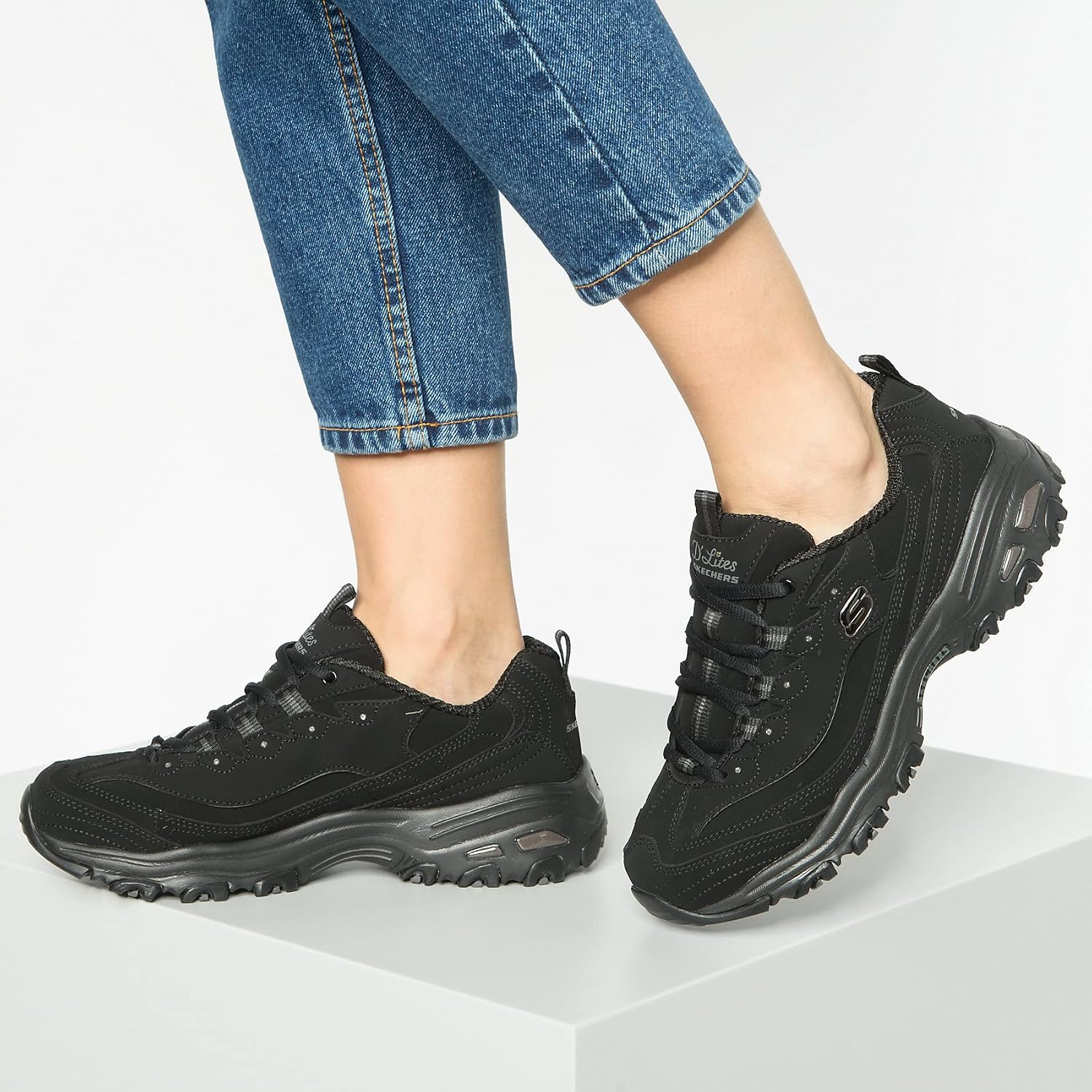 Detalle 2 de Skechers D'lites Play On Sneakers Mujer 1,5