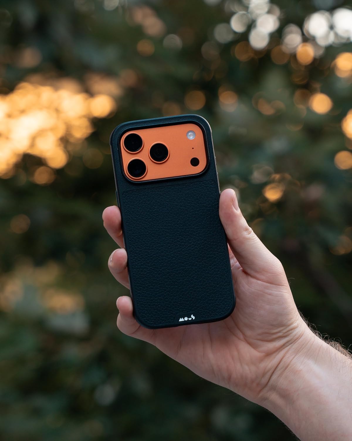 Thumbnail 3 de Mous for iPhone 17 Pro 6.3-inch MagSafe Leather Case (Black) – AiroShock protection