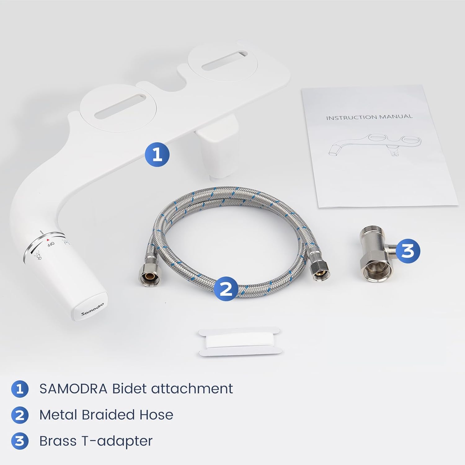 Thumbnail 6 de SAMODRA Ultra-Slim Cold Water Bidet “Classic 7.0” non-electric dual nozzle toilet seat attachment