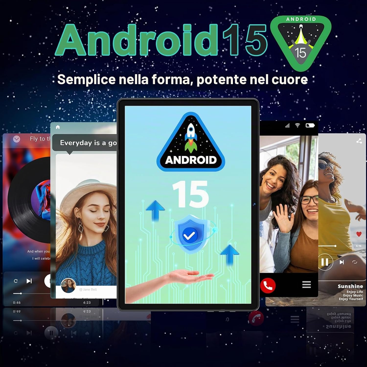 Detalle de DMOAO Tablet 10” Android 15 con 30 GB RAM e 2 TB ROM espandibile – multitasking completo