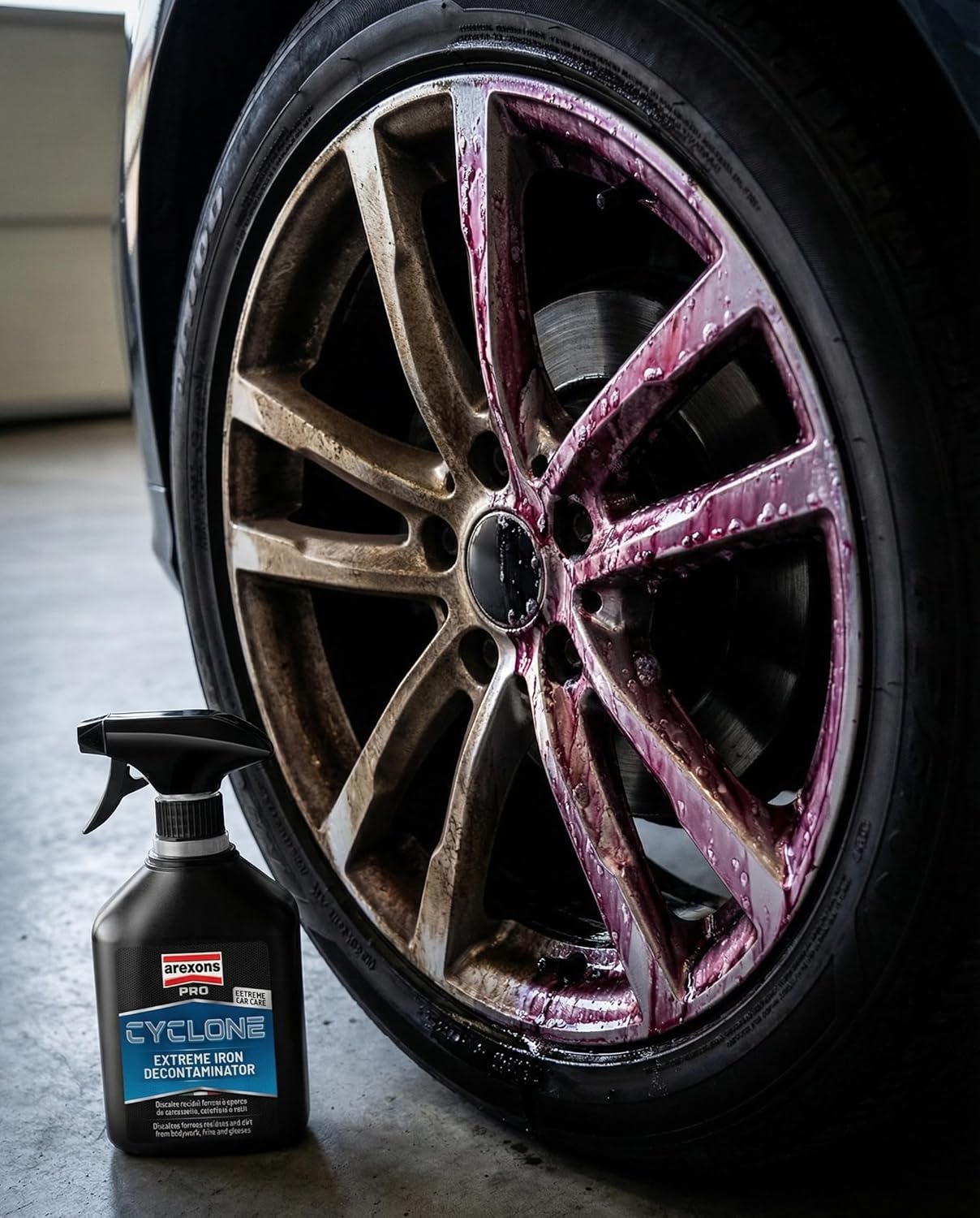 Detalle de Arexons Car Care Pro CYCLONE – Super Decontaminante Ferroso 500 ml