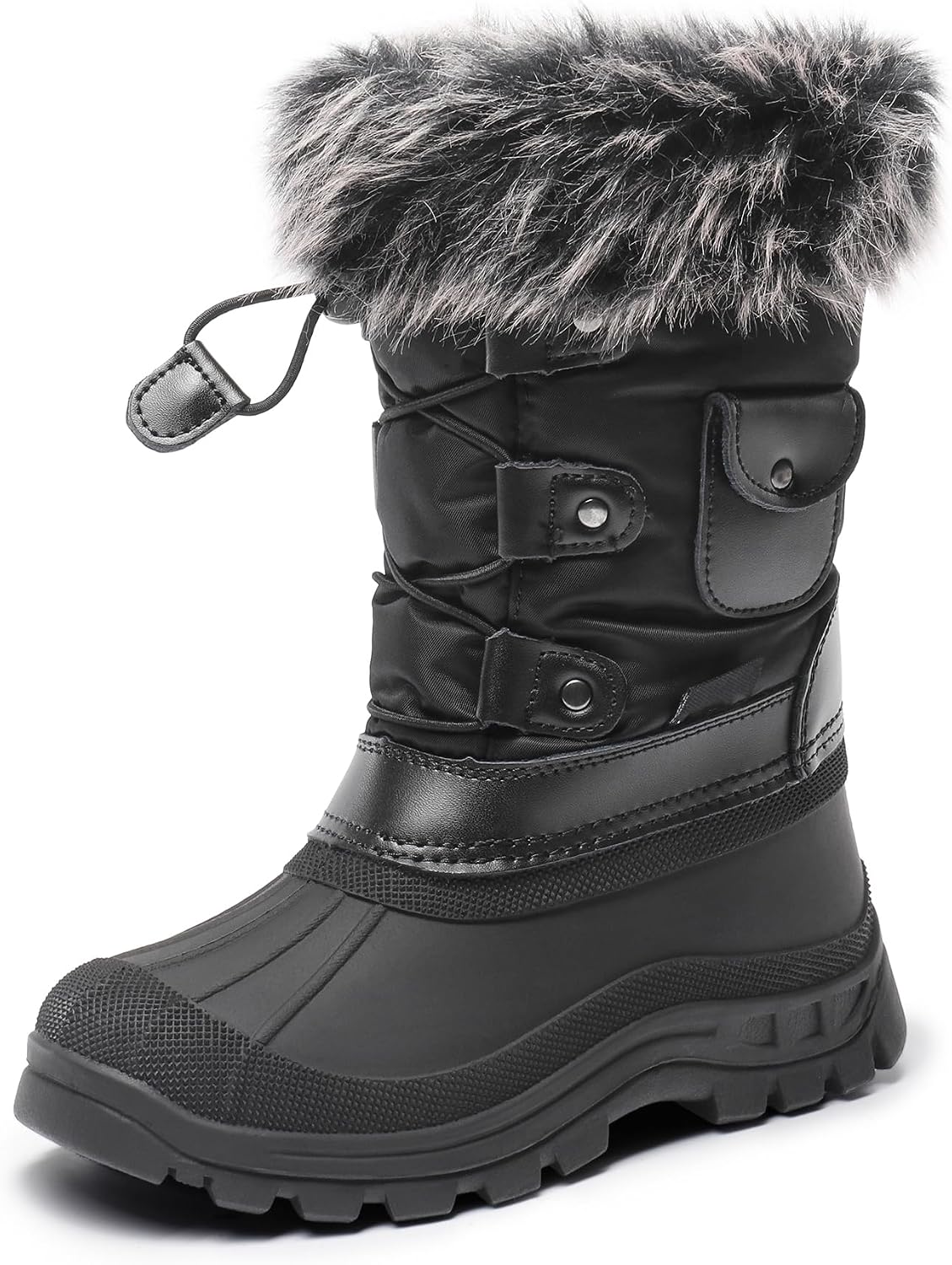 Detalle de DREAM PAIRS Girls' Winter Boots, Faux Fur Lining